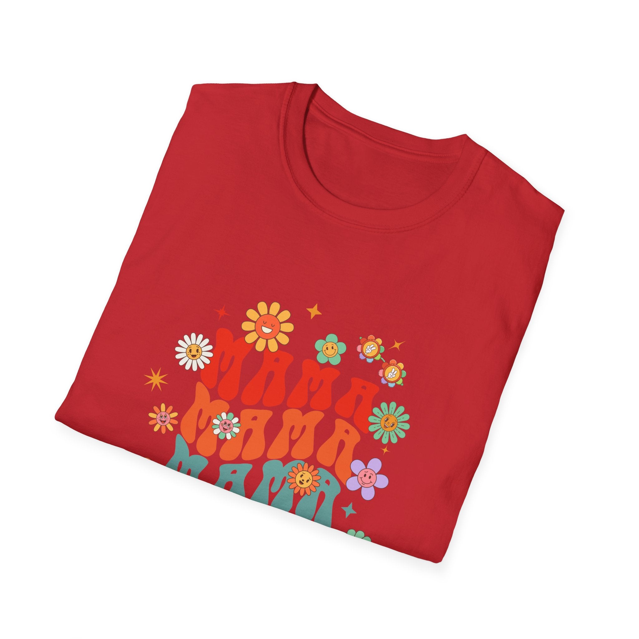 Mama Retro Floral Tee — Vintage 70s-Inspired Mother's Day T-Shirt