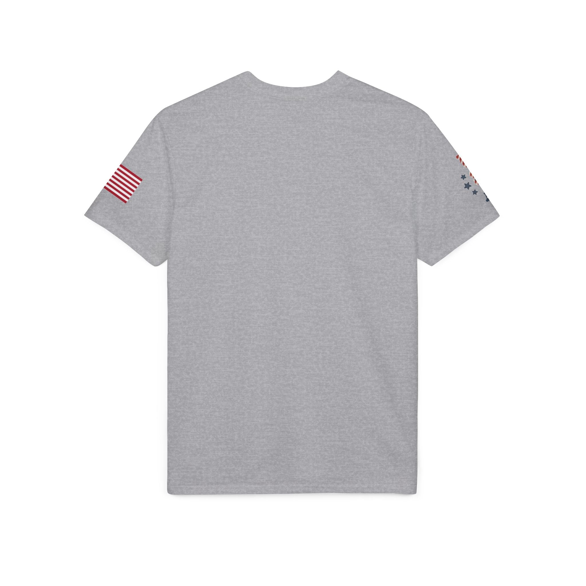 Patriotic T-Shirt — "Land of the Free, Home of the Brave" USA Flag Tee