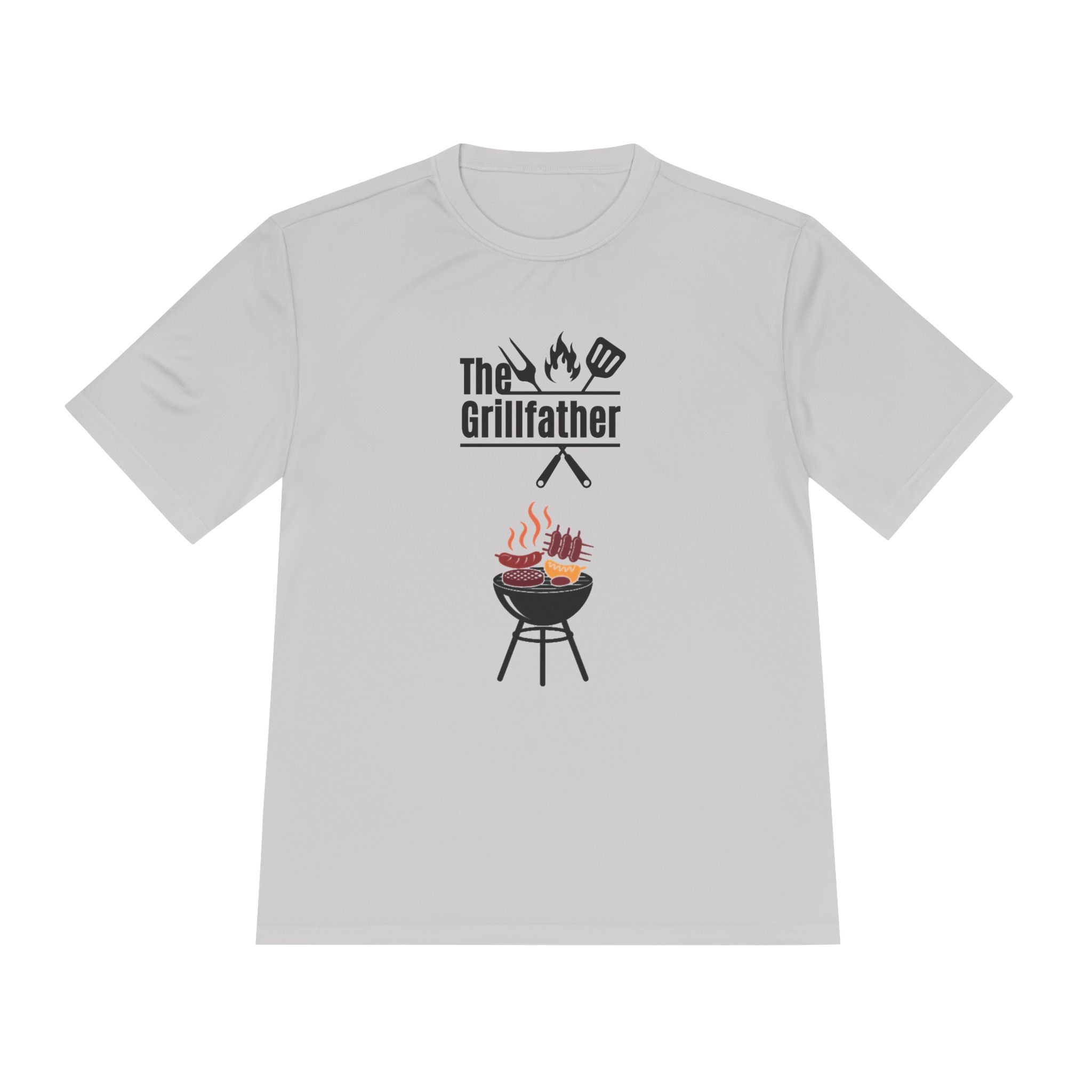 Grillfather BBQ Tee — 'The Grillfather' Moisture-Wicking Grillmaster Shirt
