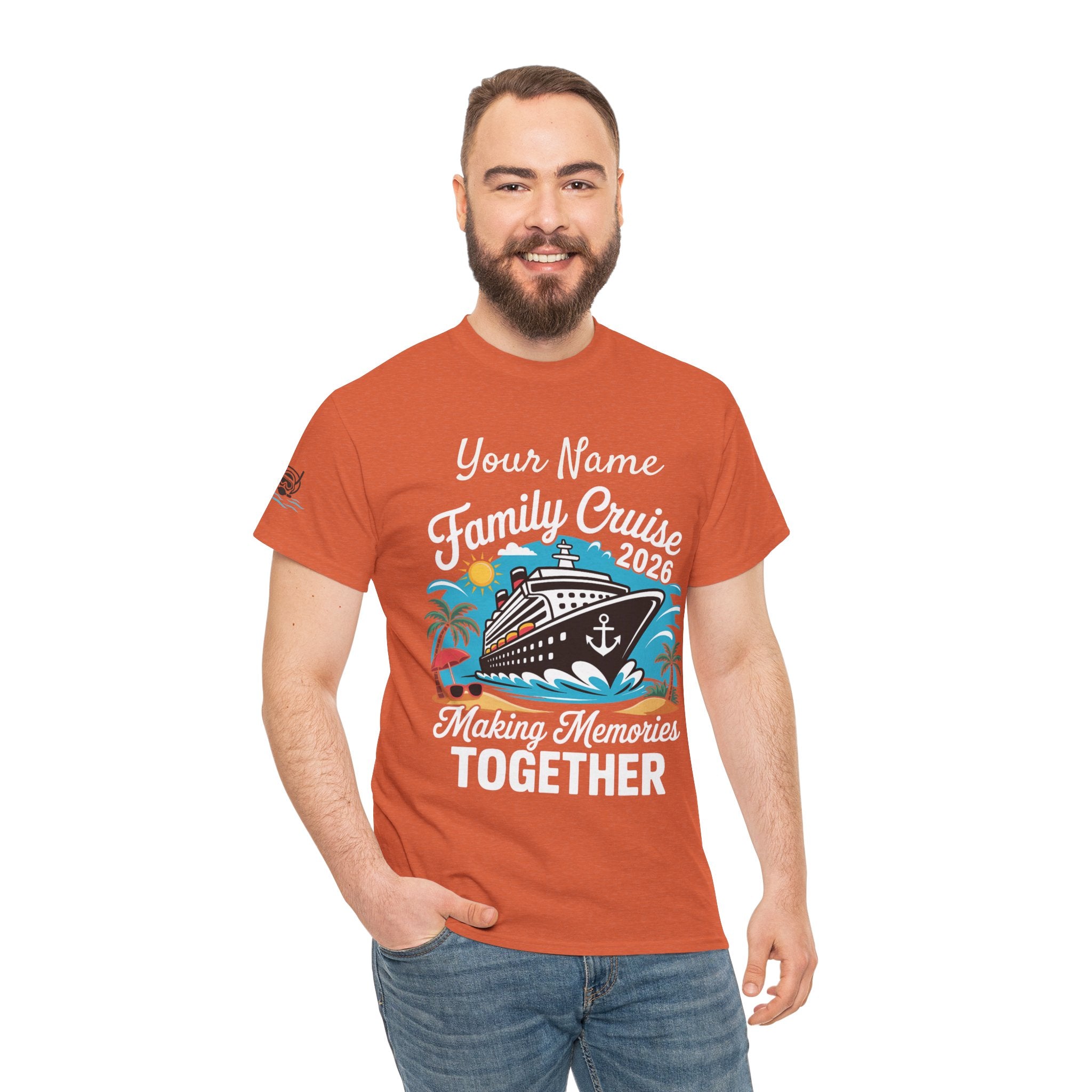 Family Cruise T‑Shirt — Customizable 'Making Memories Together' Cruise Vacation Tee