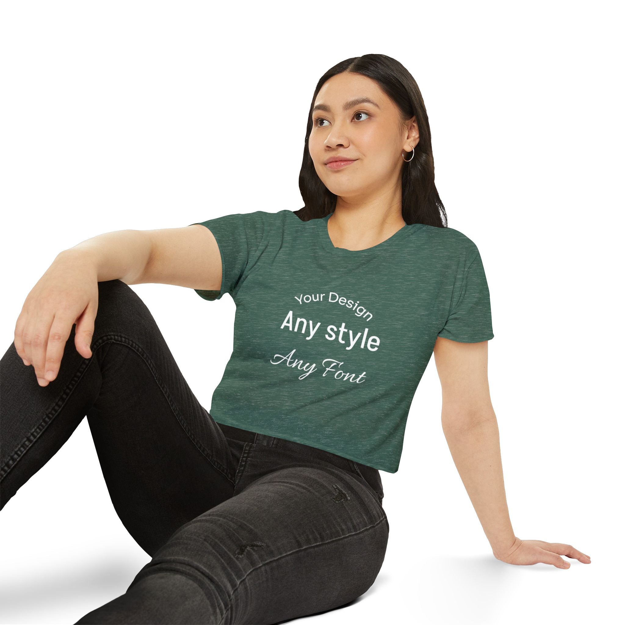 Women's Festival Crop Top — Customizable Graphic Crop Tee