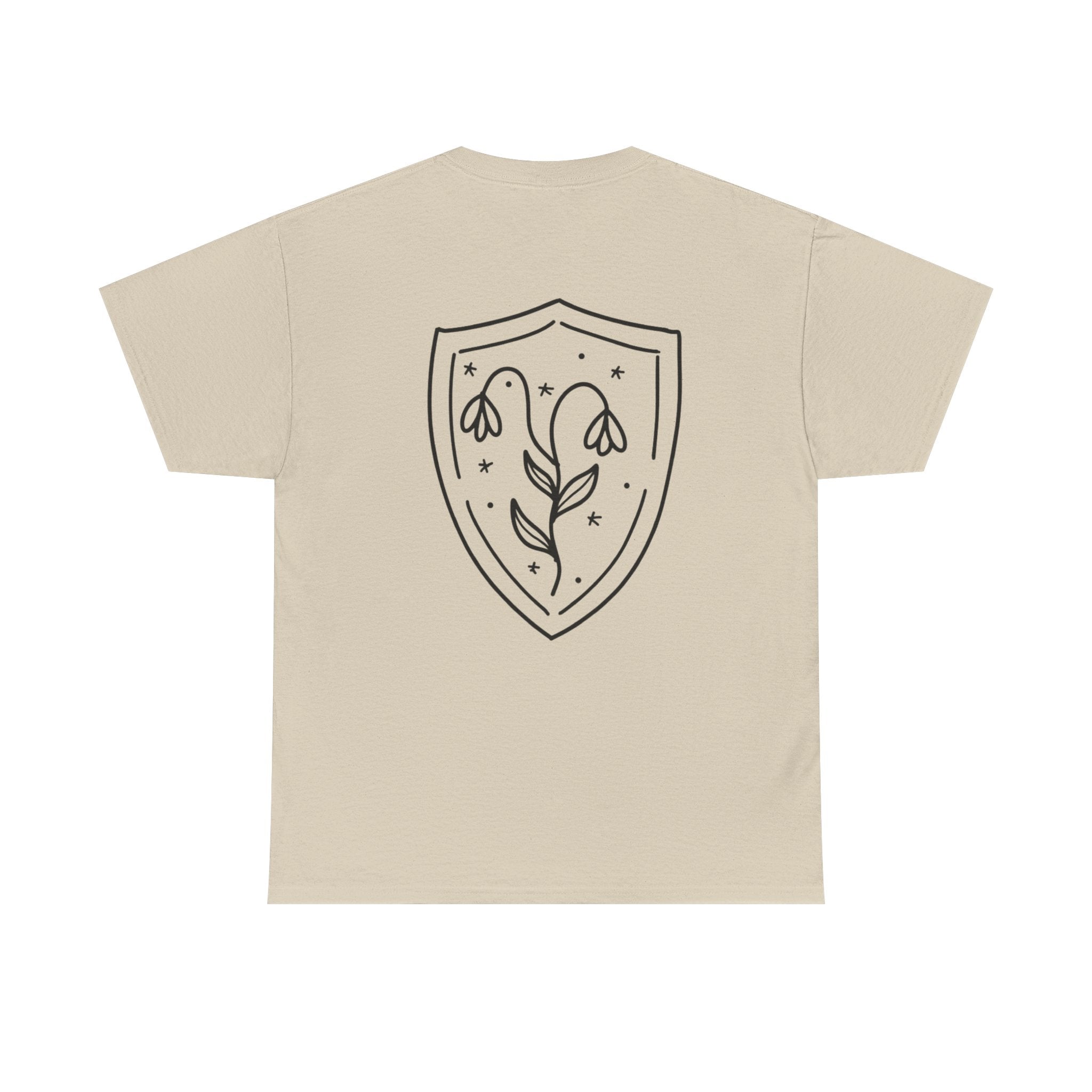 Shield Floral Tee — Obscura Ink Graphic T‑Shirt