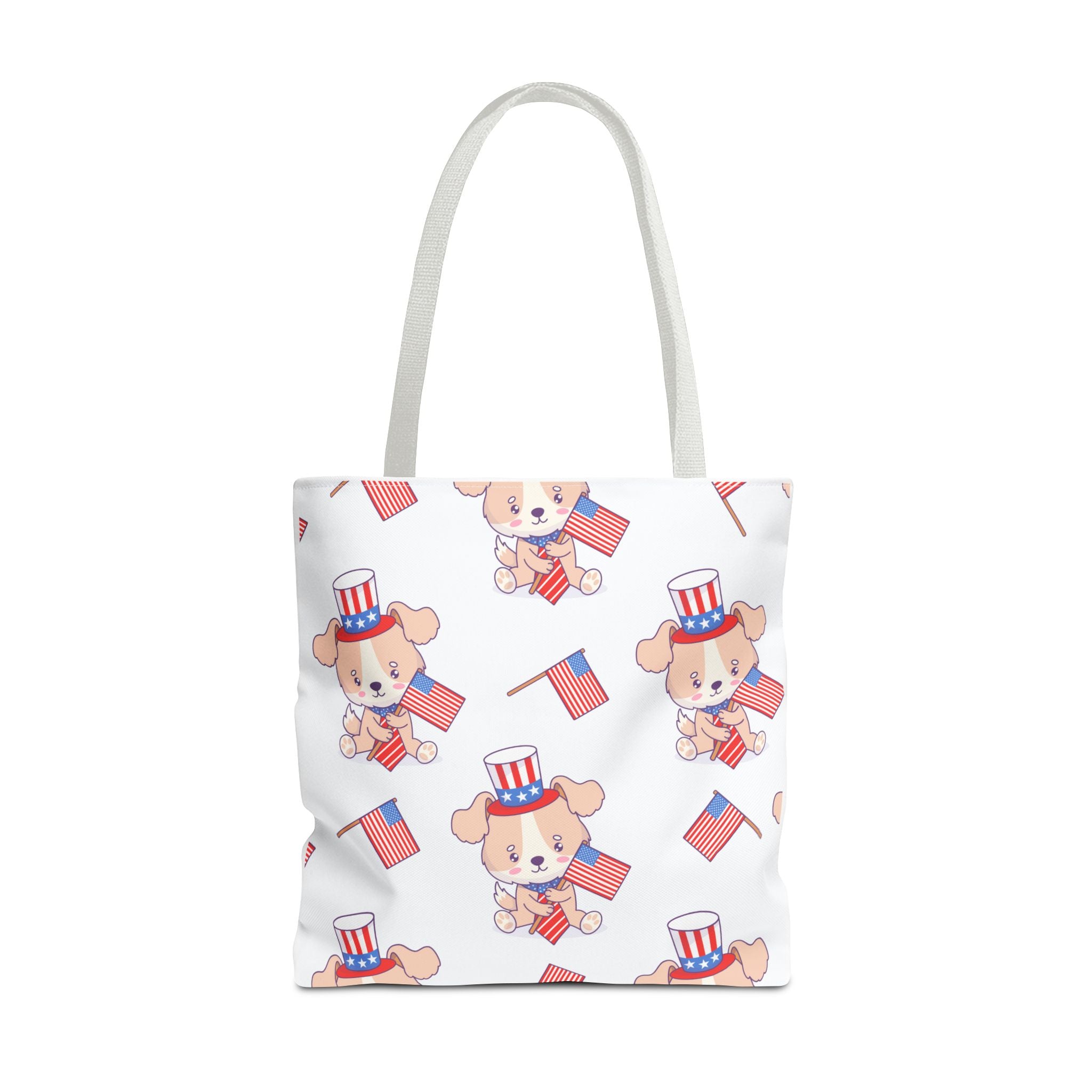 Patriotic Tote Bag - American Flag Eagle Design | Proud Made in America Tote