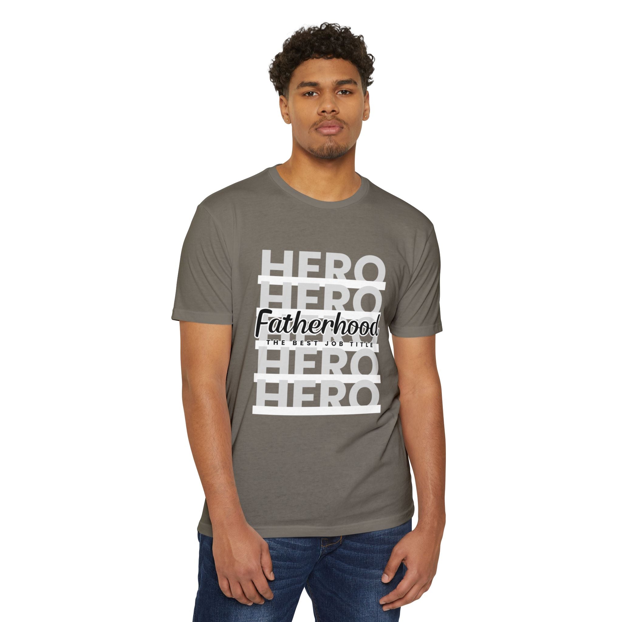 Fatherhood Hero T-Shirt — "Fatherhood: The Ultimate Title" Graphic Tee