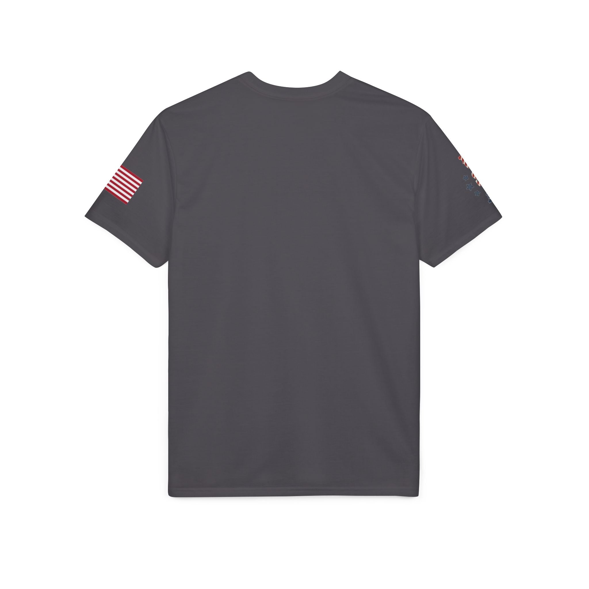 Patriotic T-Shirt — "Land of the Free, Home of the Brave" USA Flag Tee