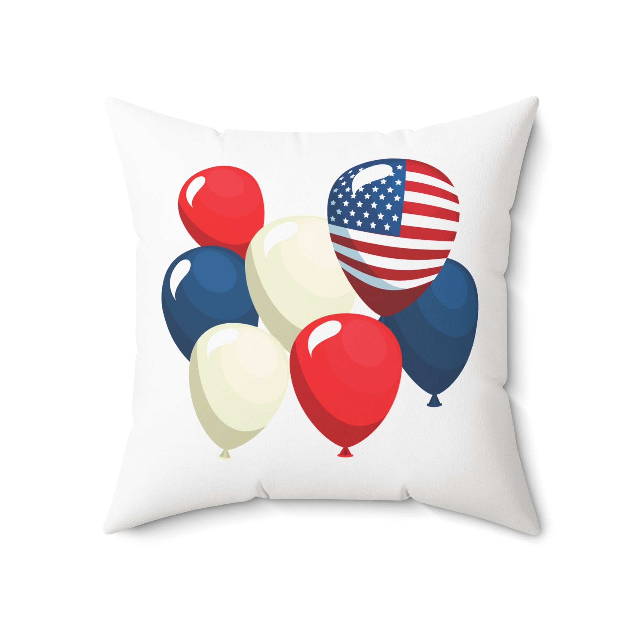 USA Flag Pillow - Patriotic Decorative Throw Pillow for 4th of July