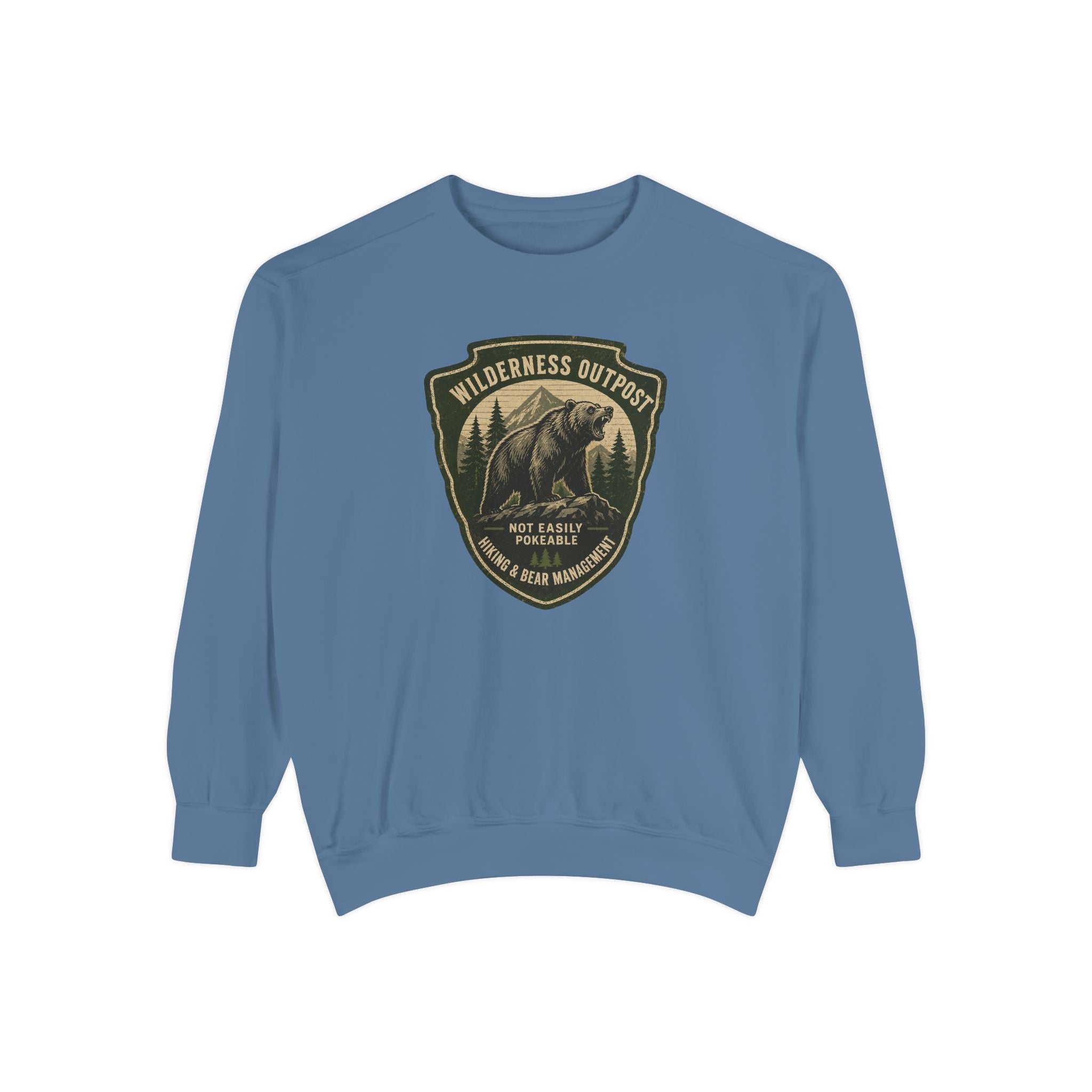 Wilderness Outfitters Bear Patch Sweatshirt — Outdoor Camping Crewneck