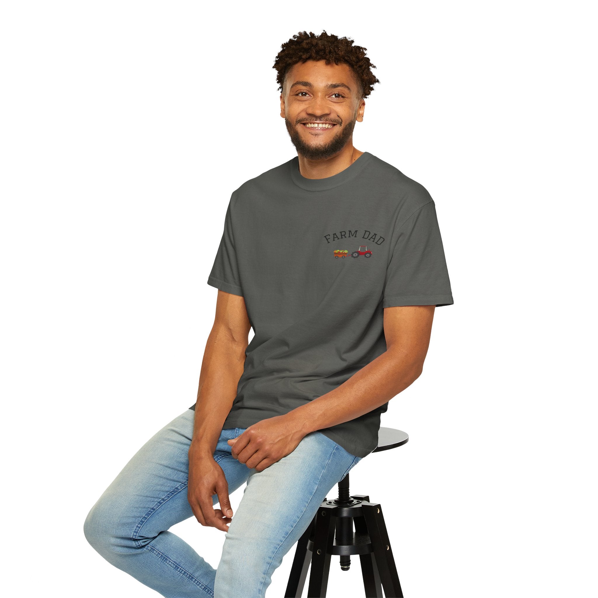 Farmer Dad T-Shirt — Rustic Farm Animals Graphic Tee