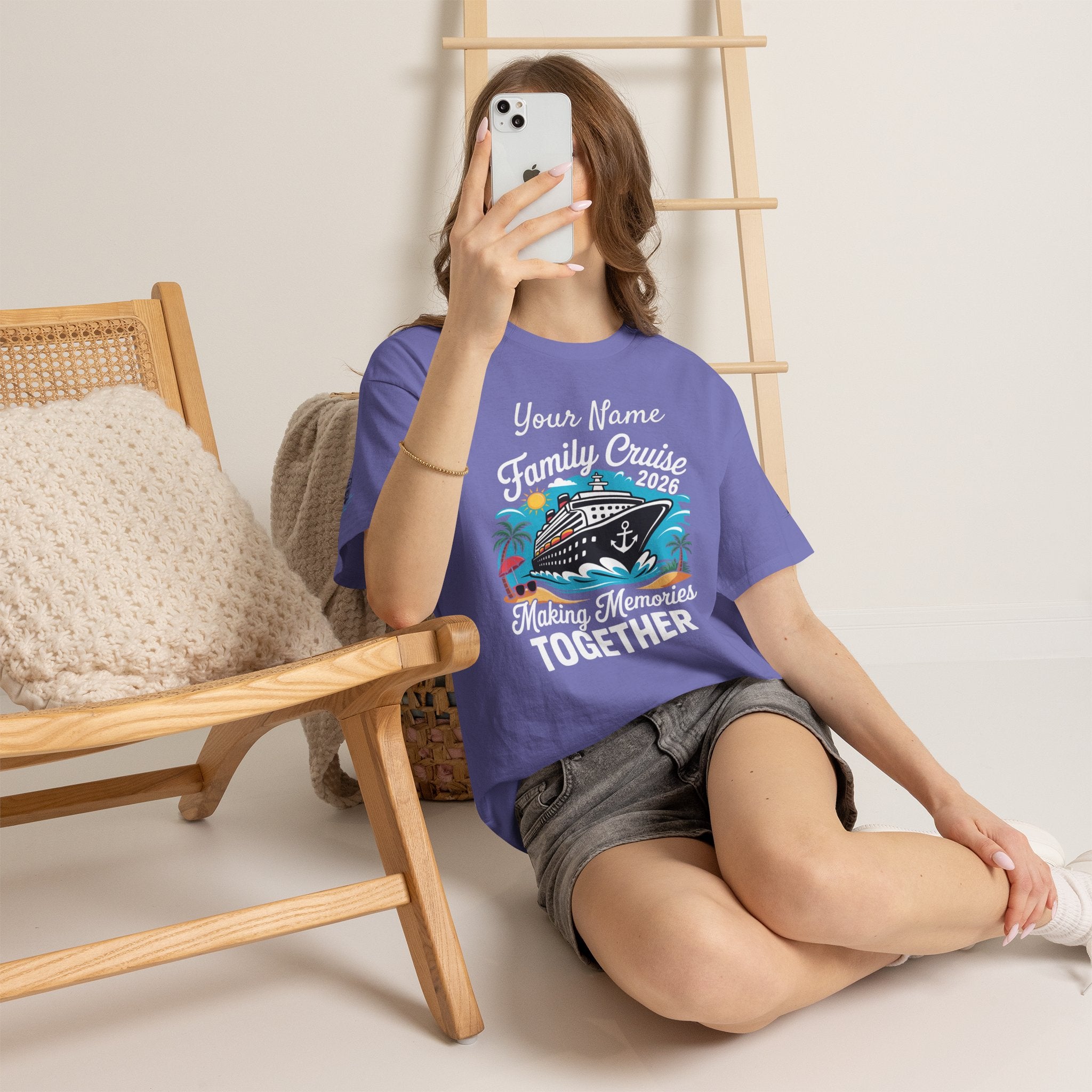 Family Cruise T‑Shirt — Customizable 'Making Memories Together' Cruise Vacation Tee