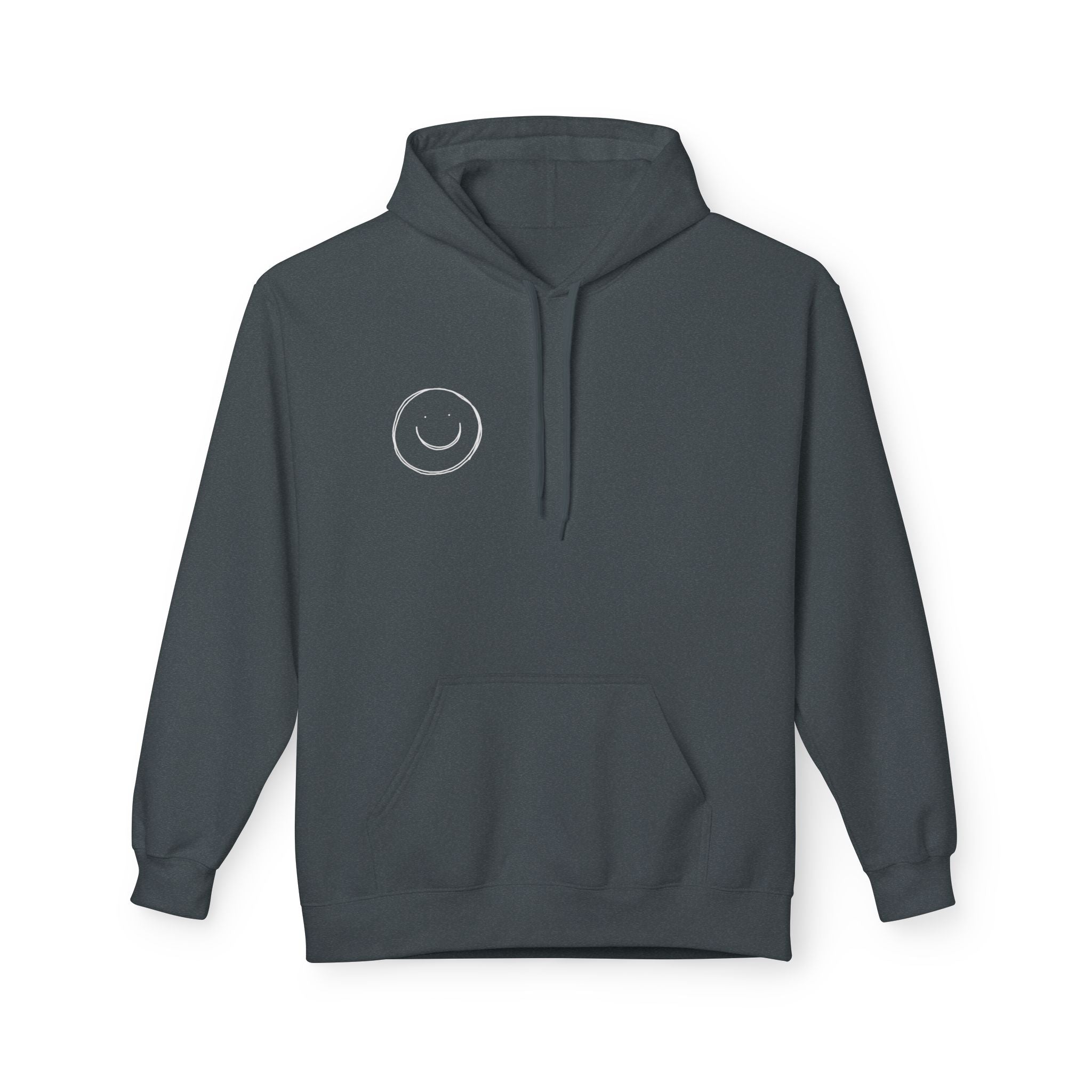 Minimalist Smiley Face  Hoodie — Small Chest Graphic