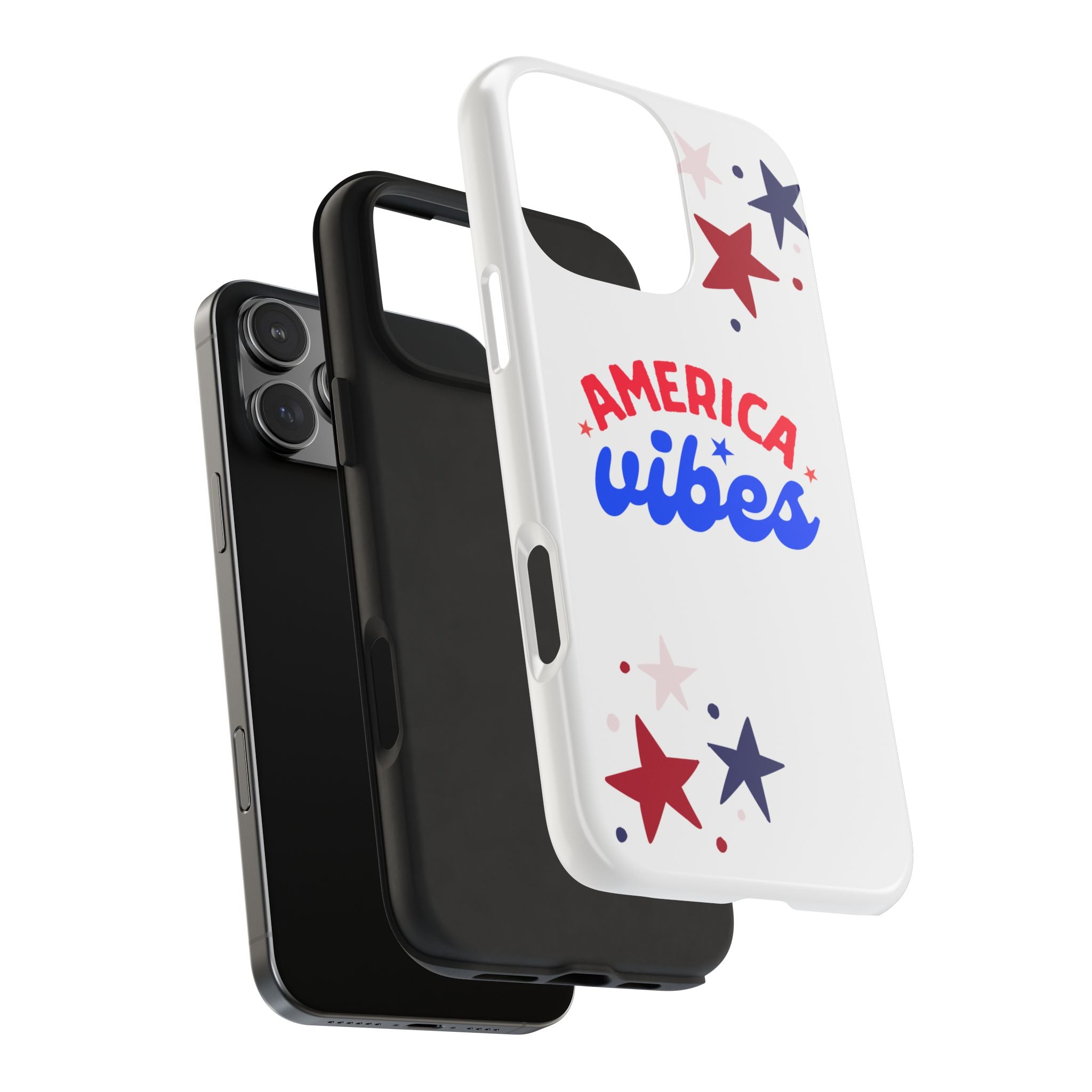 America Vibes Tough Phone Case — Patriotic Red White Blue Stars iPhone Case