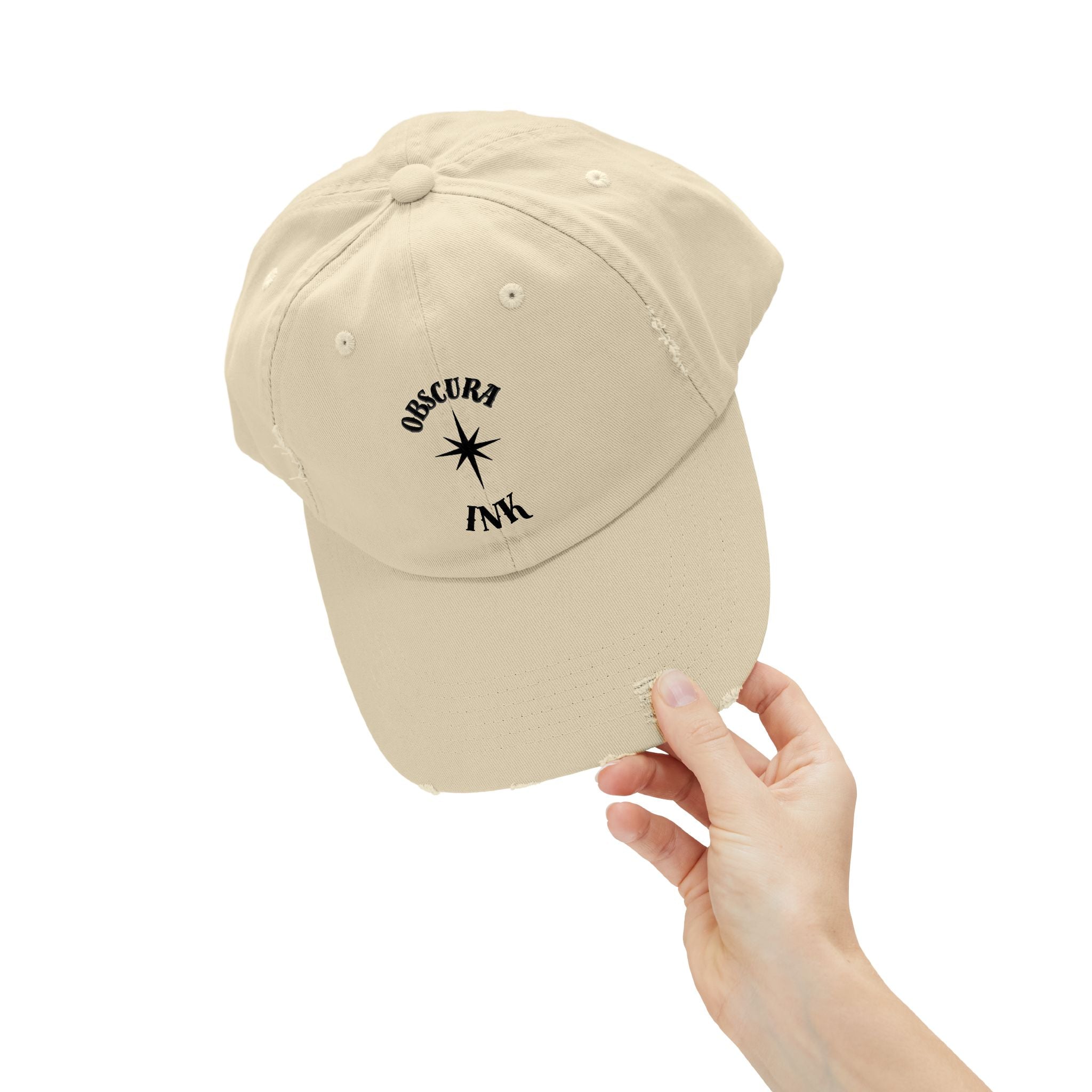 Obscura Ink LOGO ~ Distressed Baseball Cap