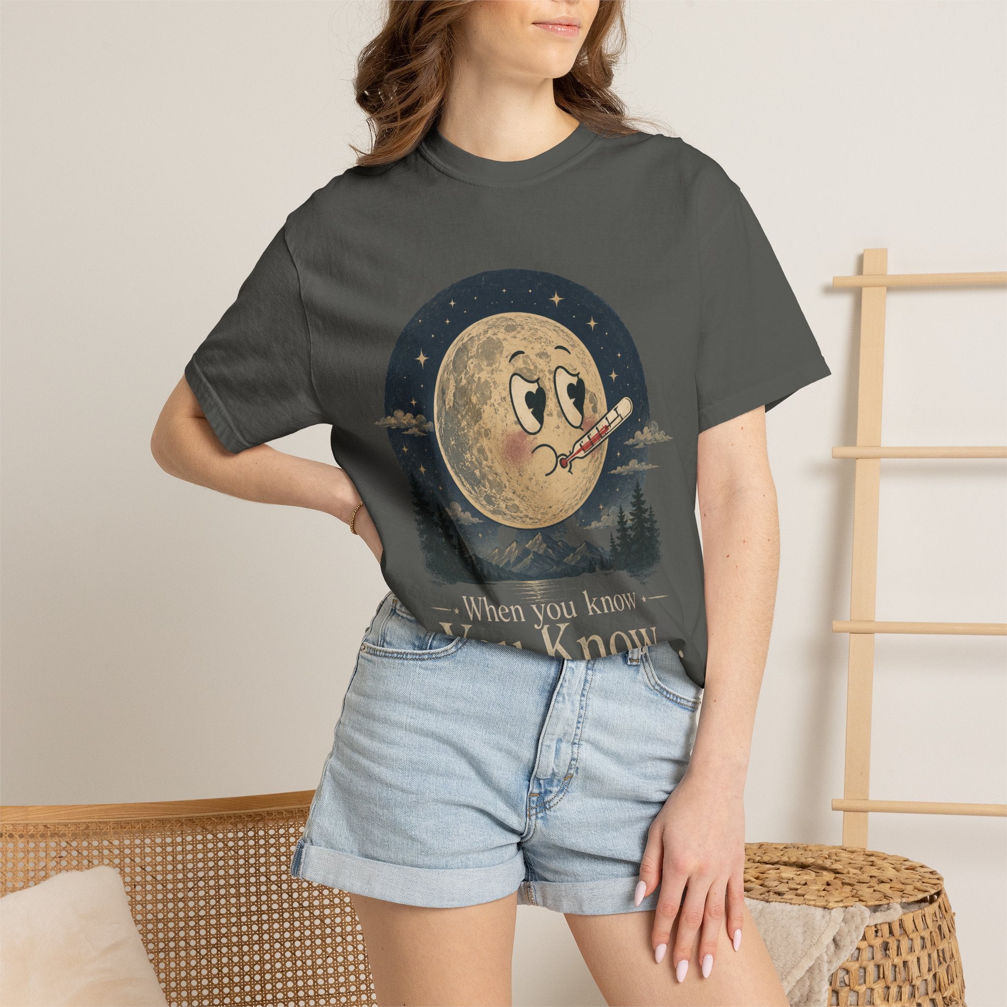Moonlit Retro Tee — 'When You Know... You Know' Graphic T-Shirt