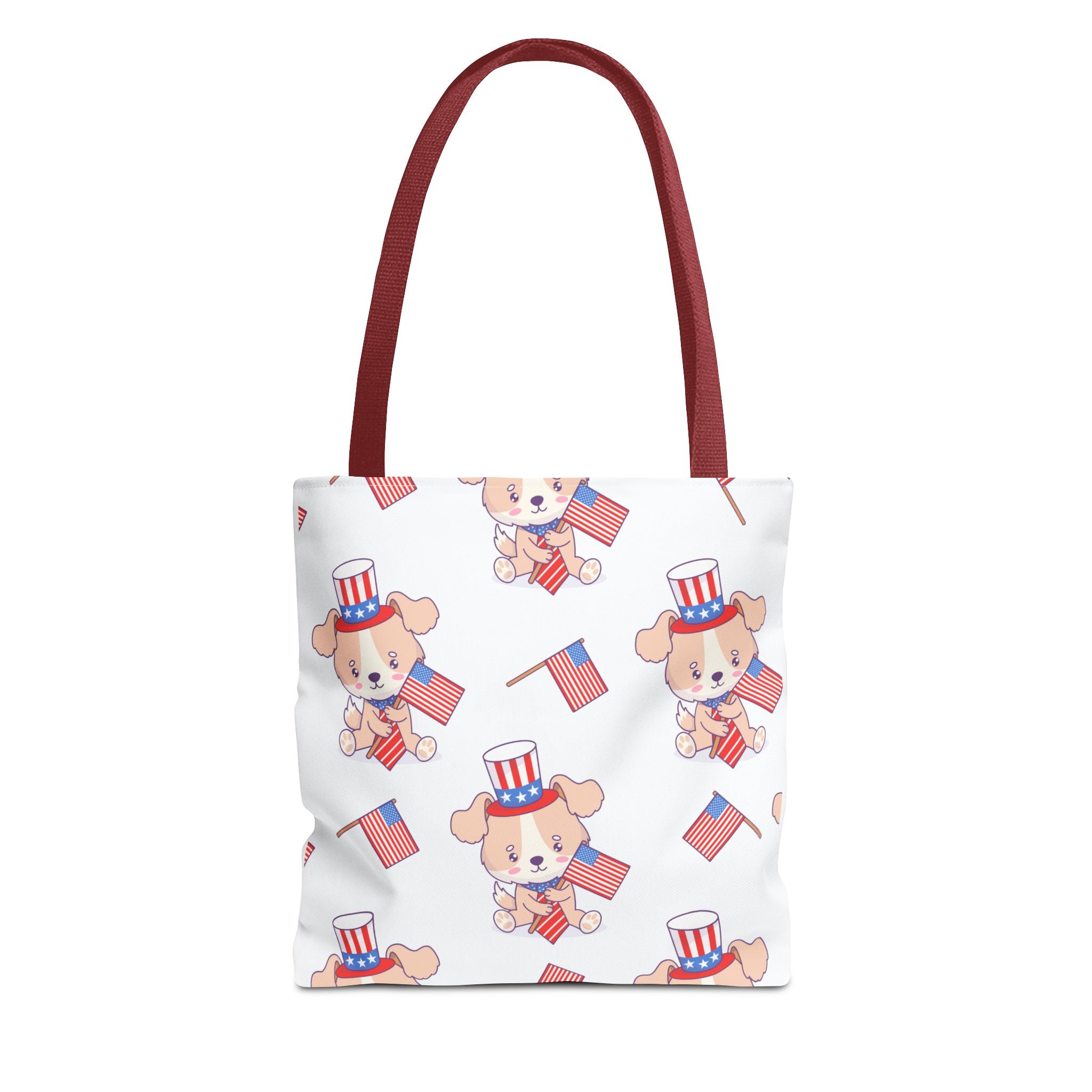 Patriotic Tote Bag - American Flag Eagle Design | Proud Made in America Tote