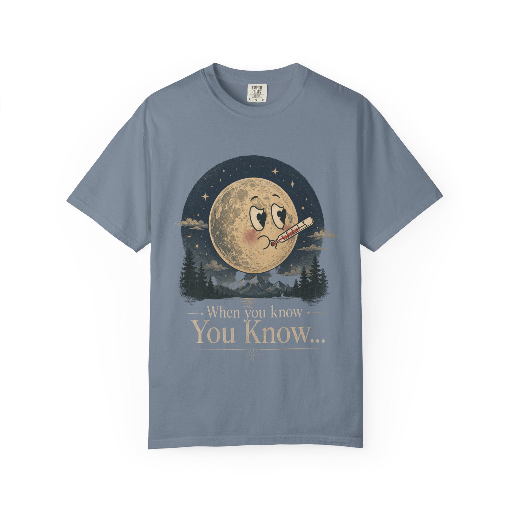 Moonlit Retro Tee — 'When You Know... You Know' Graphic T-Shirt
