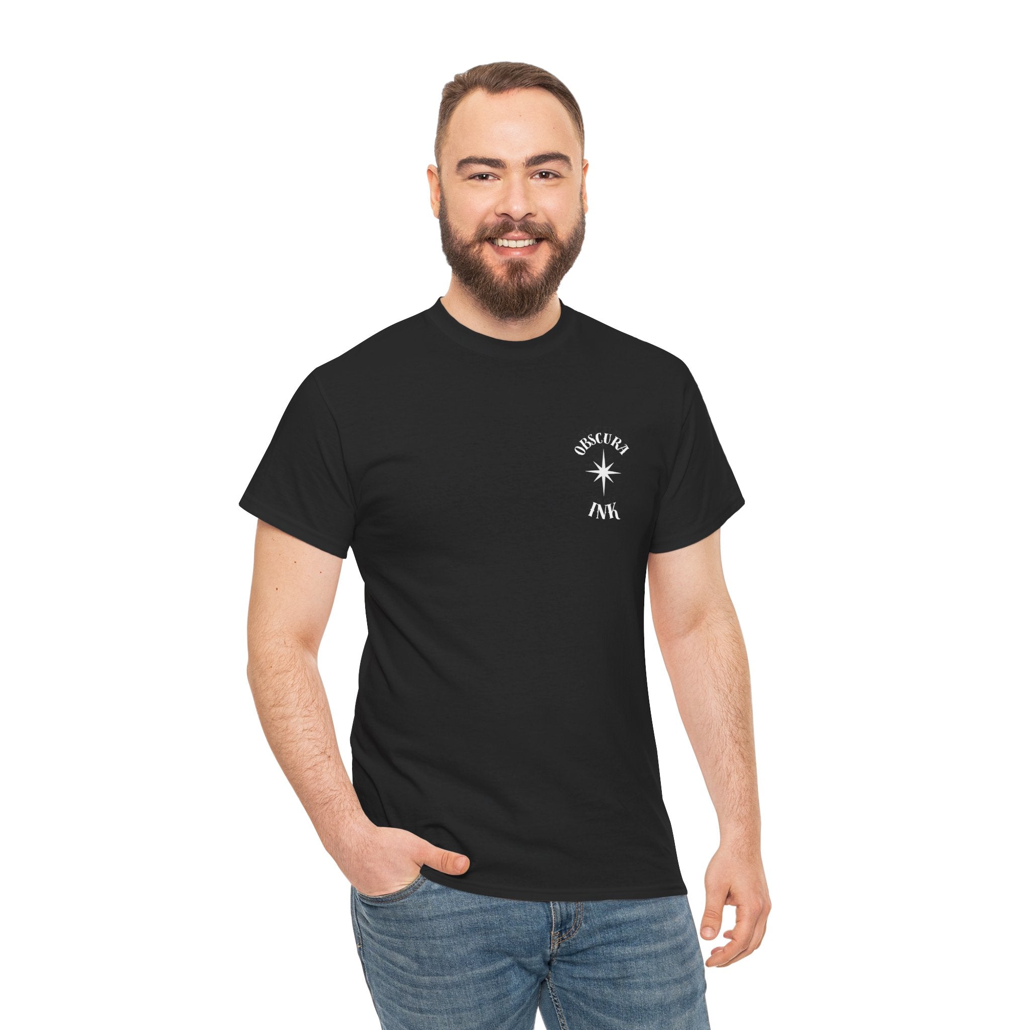 Shield Floral Tee — Obscura Ink Graphic T‑Shirt