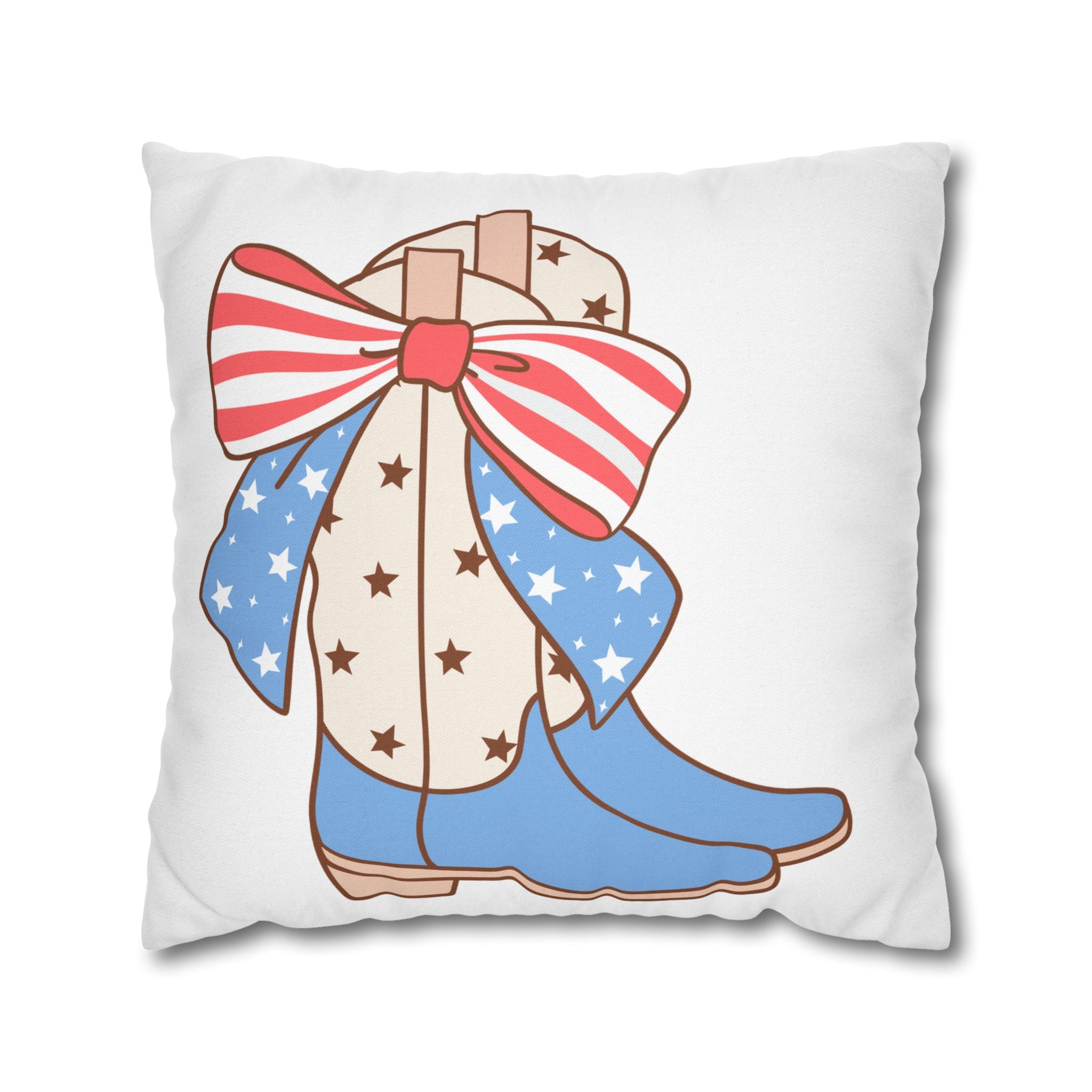 Spun Polyester Square Pillowcase