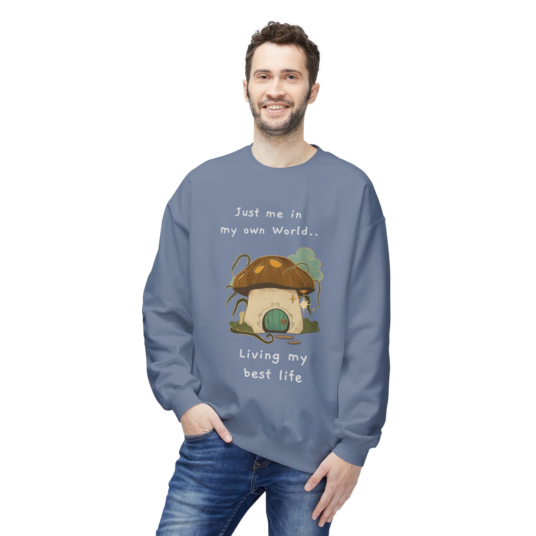 Cozy Mushroom House Sweatshirt — Crewneck