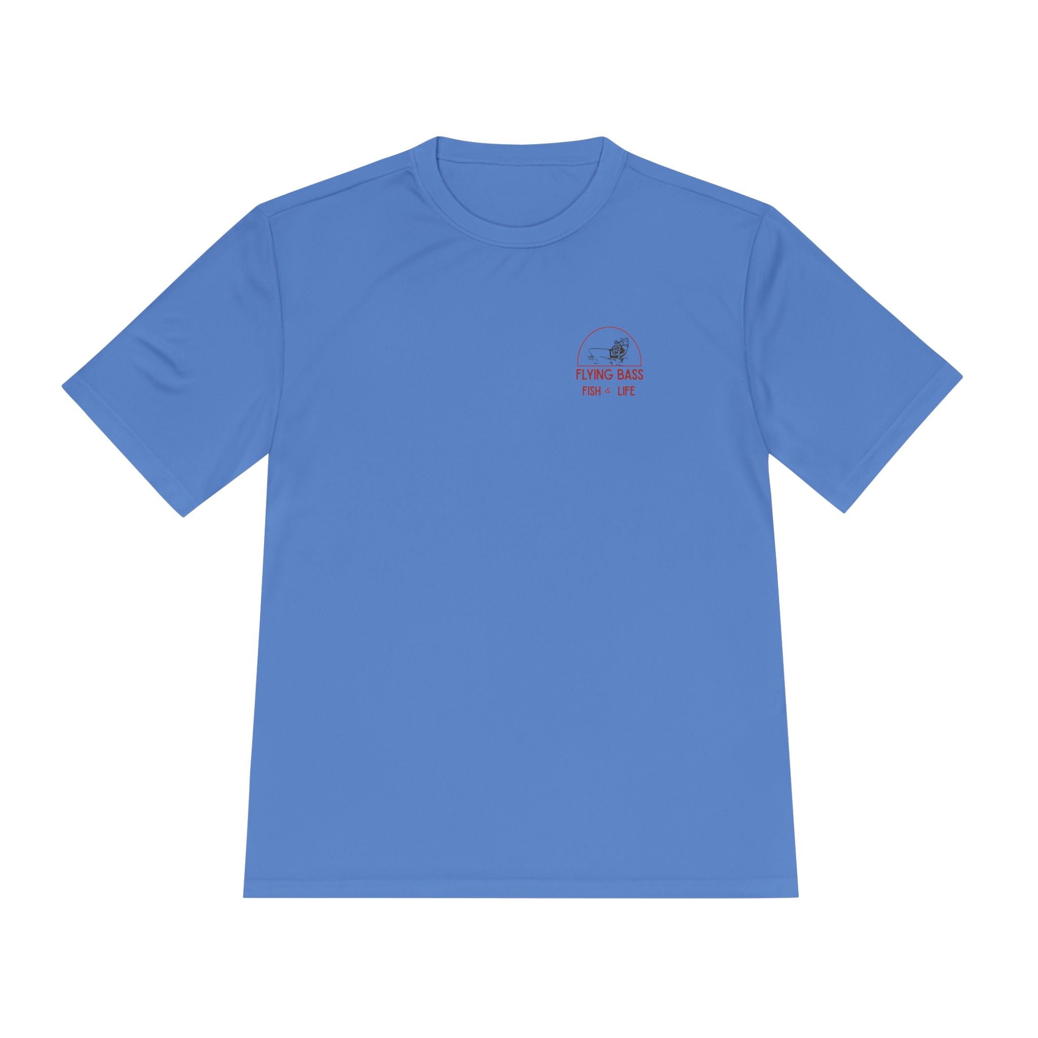 Fishing Tee — "Flying Bass" Fish & Life Moisture‑Wicking Shirt
