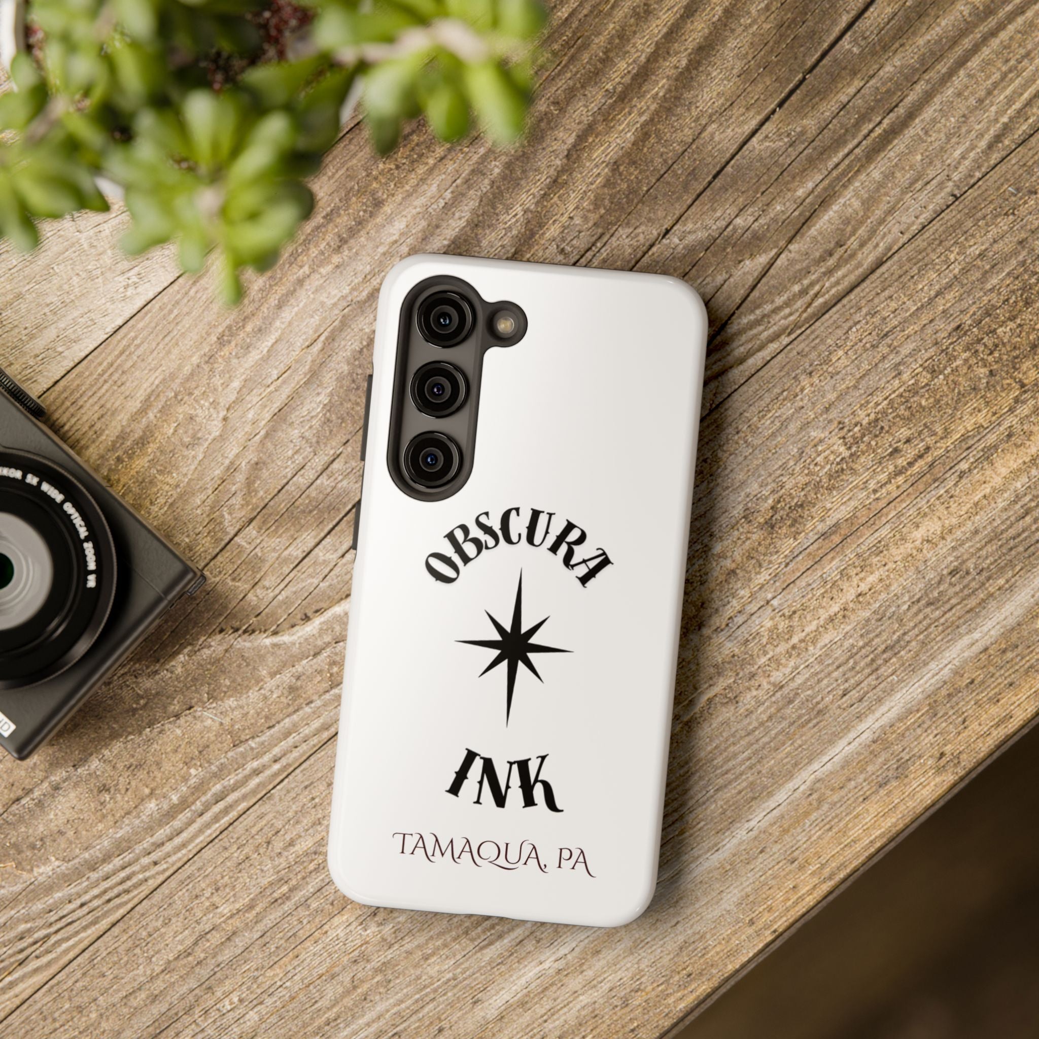 Tough Phone Case — Obscura Ink Compass Design (Tamaqua, PA)