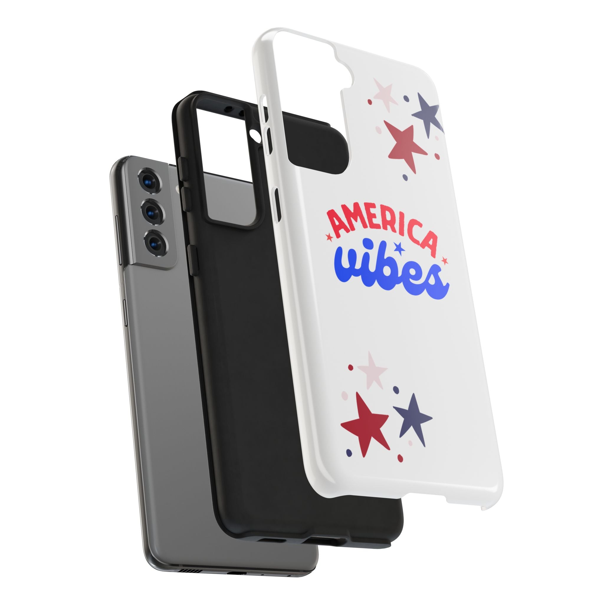 America Vibes Tough Phone Case — Patriotic Red White Blue Stars iPhone Case