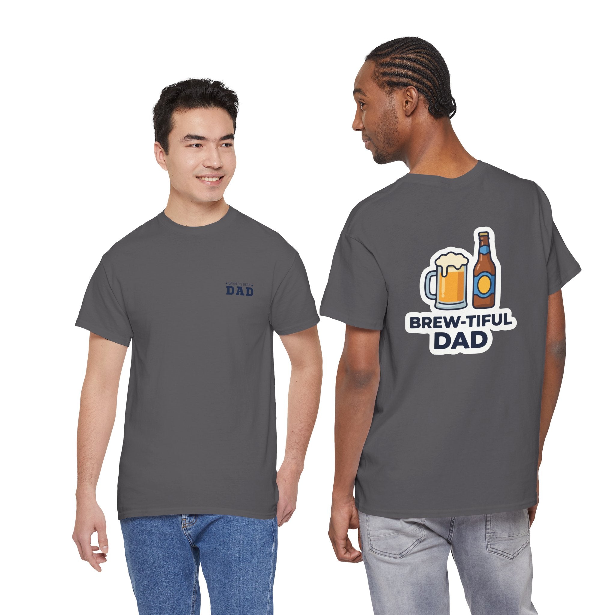 Brew-tiful Dad T-Shirt — Funny Father's Day Beer Tee