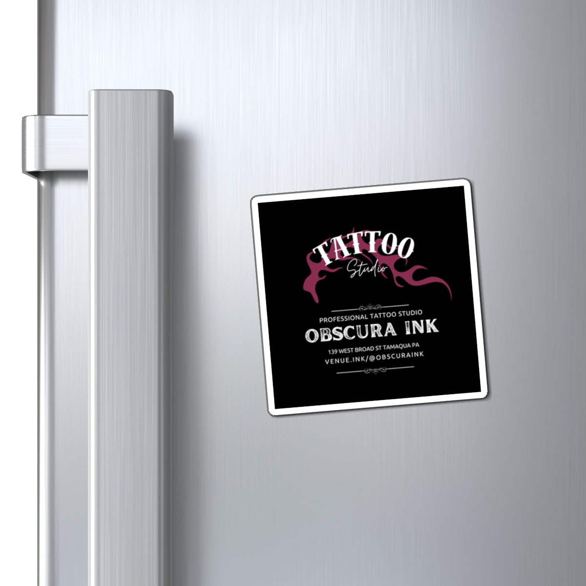 Obscura Ink Promotional Refrigerator Sticker