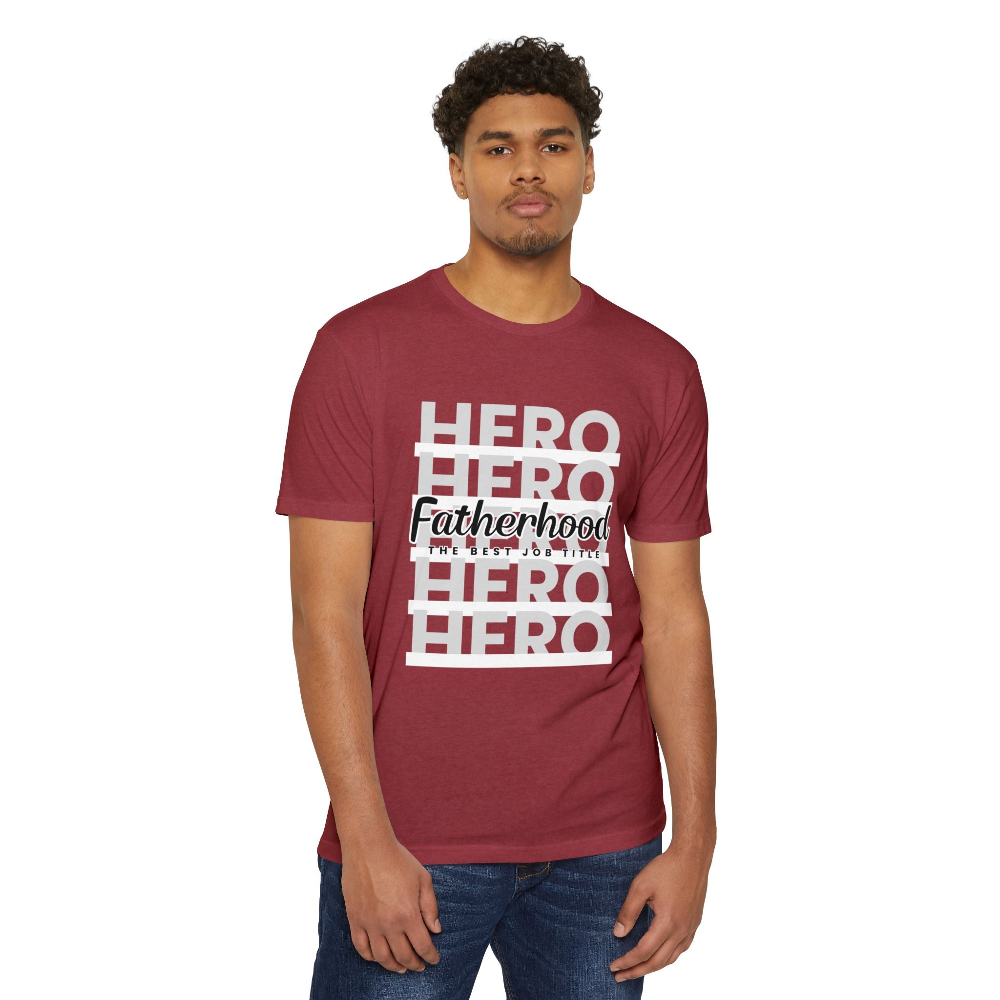 Fatherhood Hero T-Shirt — "Fatherhood: The Ultimate Title" Graphic Tee