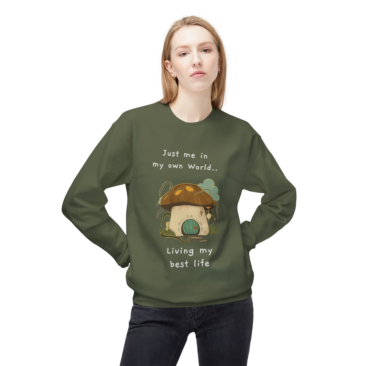 Cozy Mushroom House Sweatshirt — Crewneck
