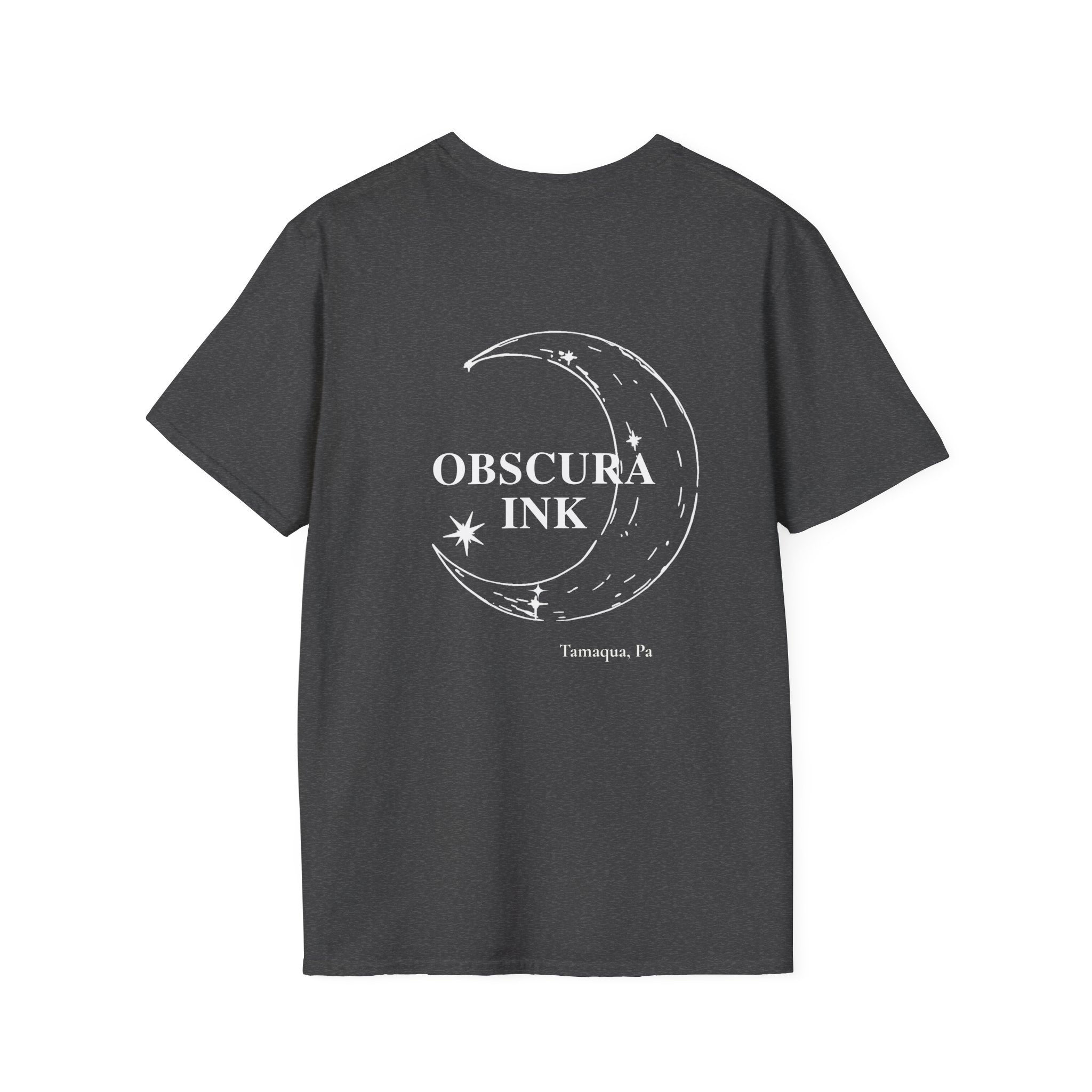 Moon logo ~ Obscura Ink Signature Tee ~ Back