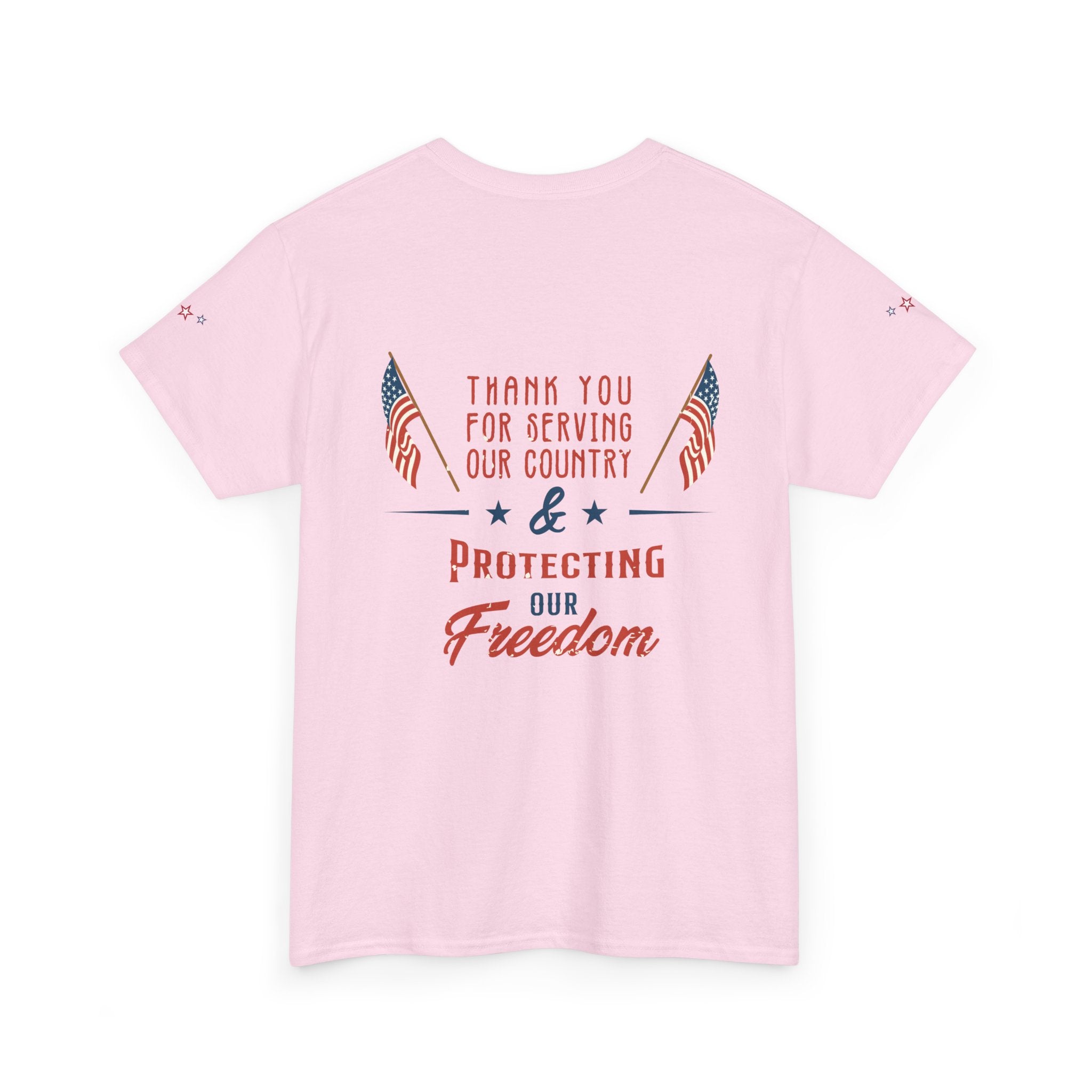 Thank You for Serving Tee — Patriotic American Flag Military Appreciation T-Shirt