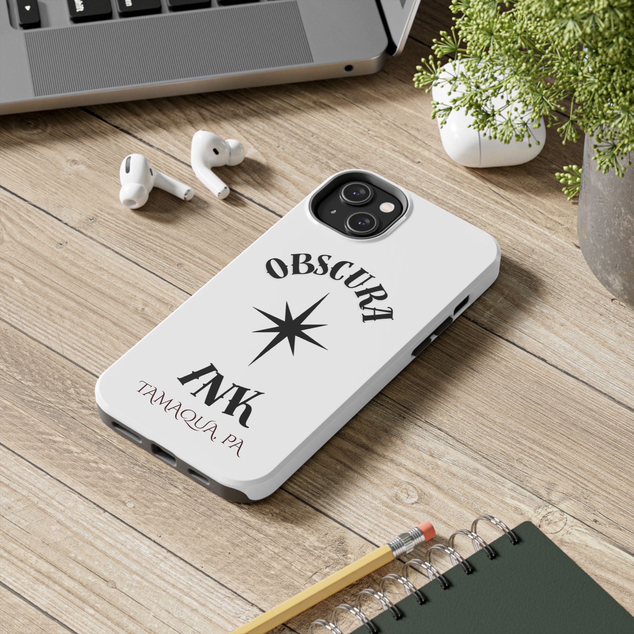 Tough Phone Case — Obscura Ink Compass Design (Tamaqua, PA)
