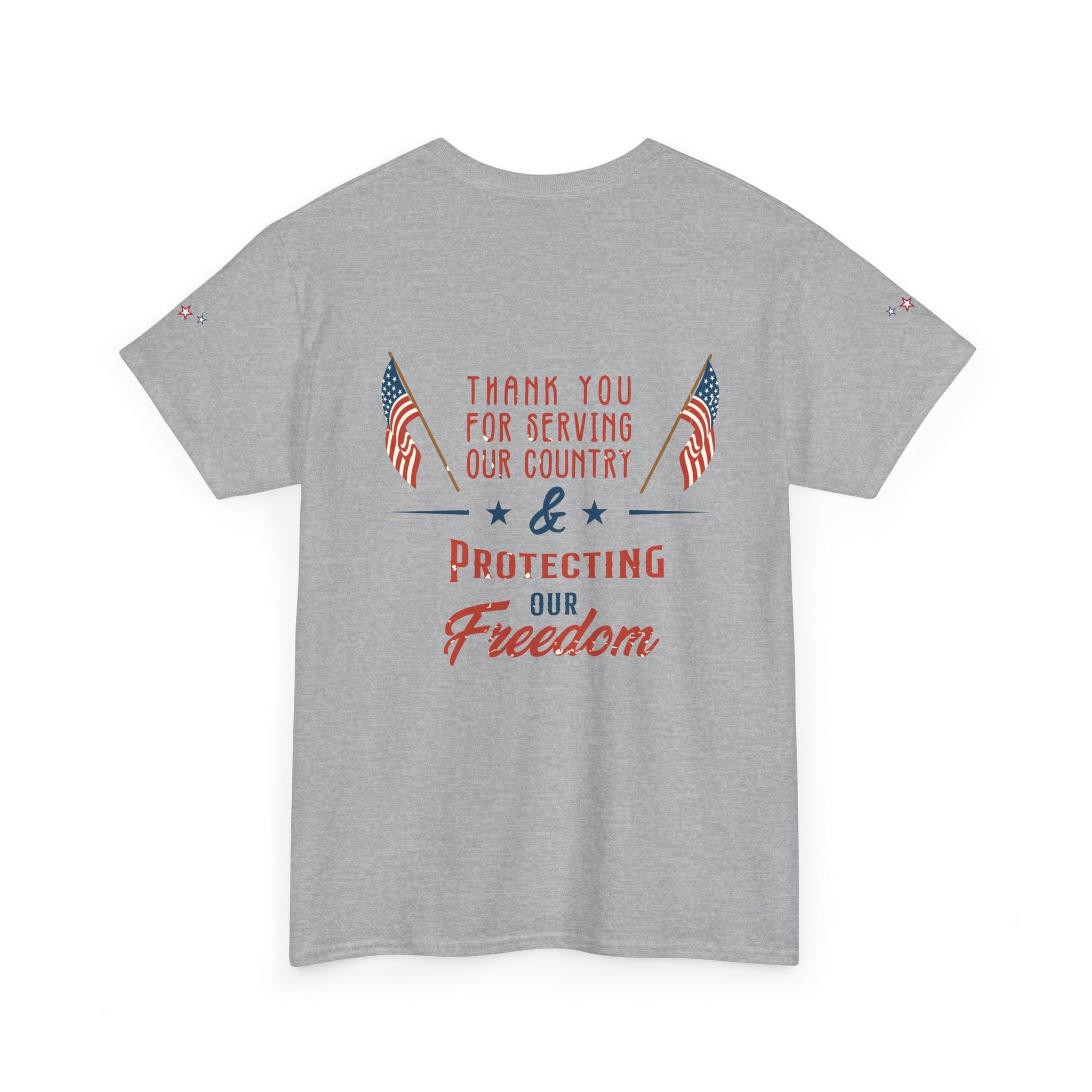 Thank You for Serving Tee — Patriotic American Flag Military Appreciation T-Shirt