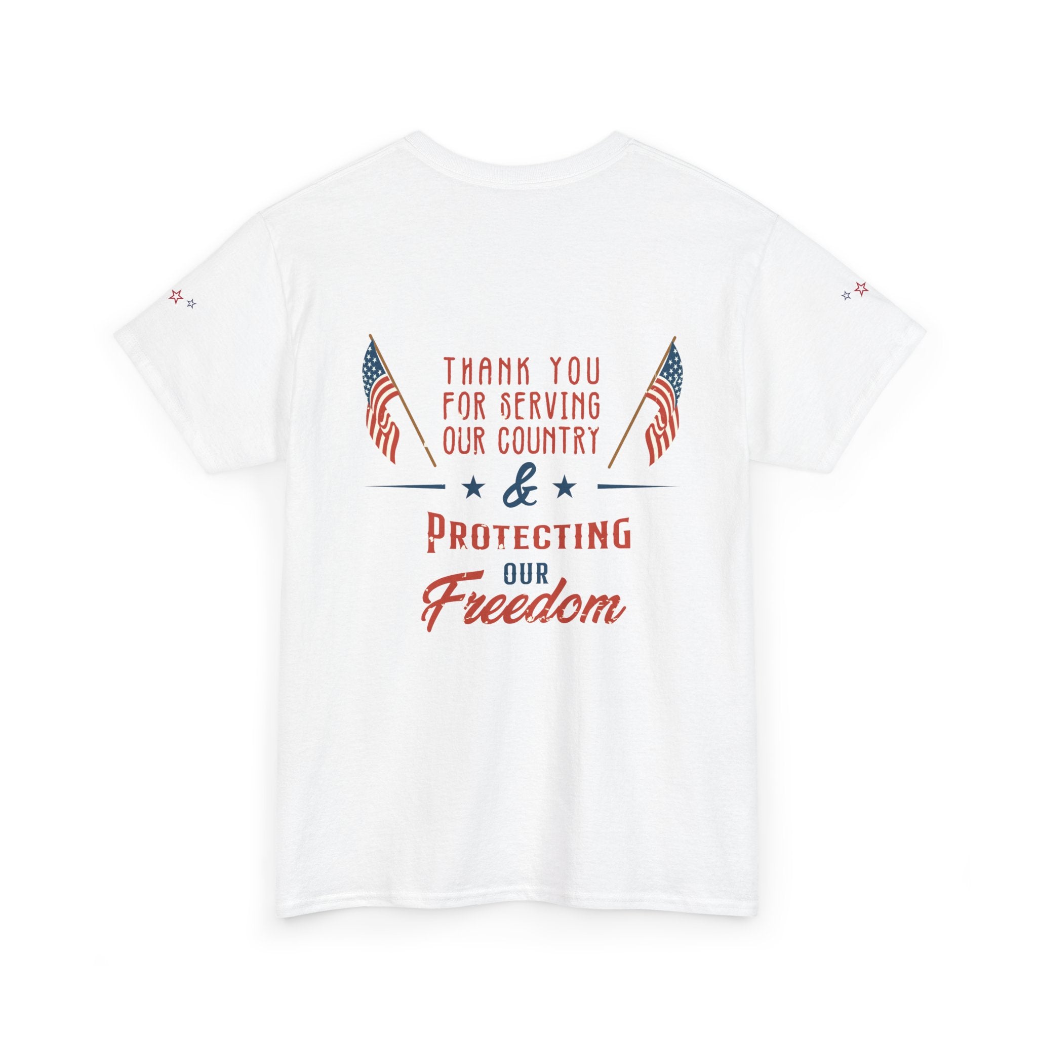 Thank You for Serving Tee — Patriotic American Flag Military Appreciation T-Shirt