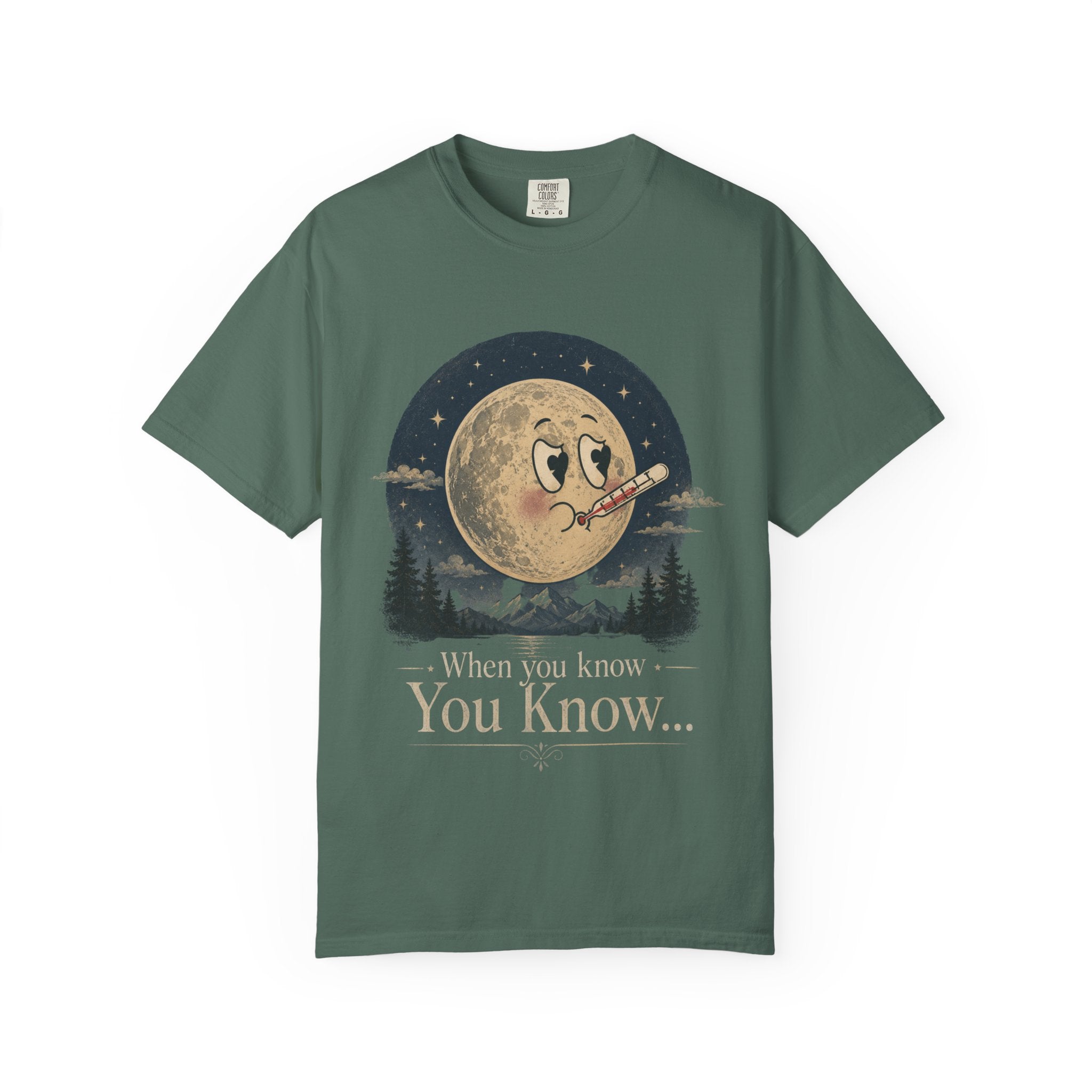 Moonlit Retro Tee — 'When You Know... You Know' Graphic T-Shirt