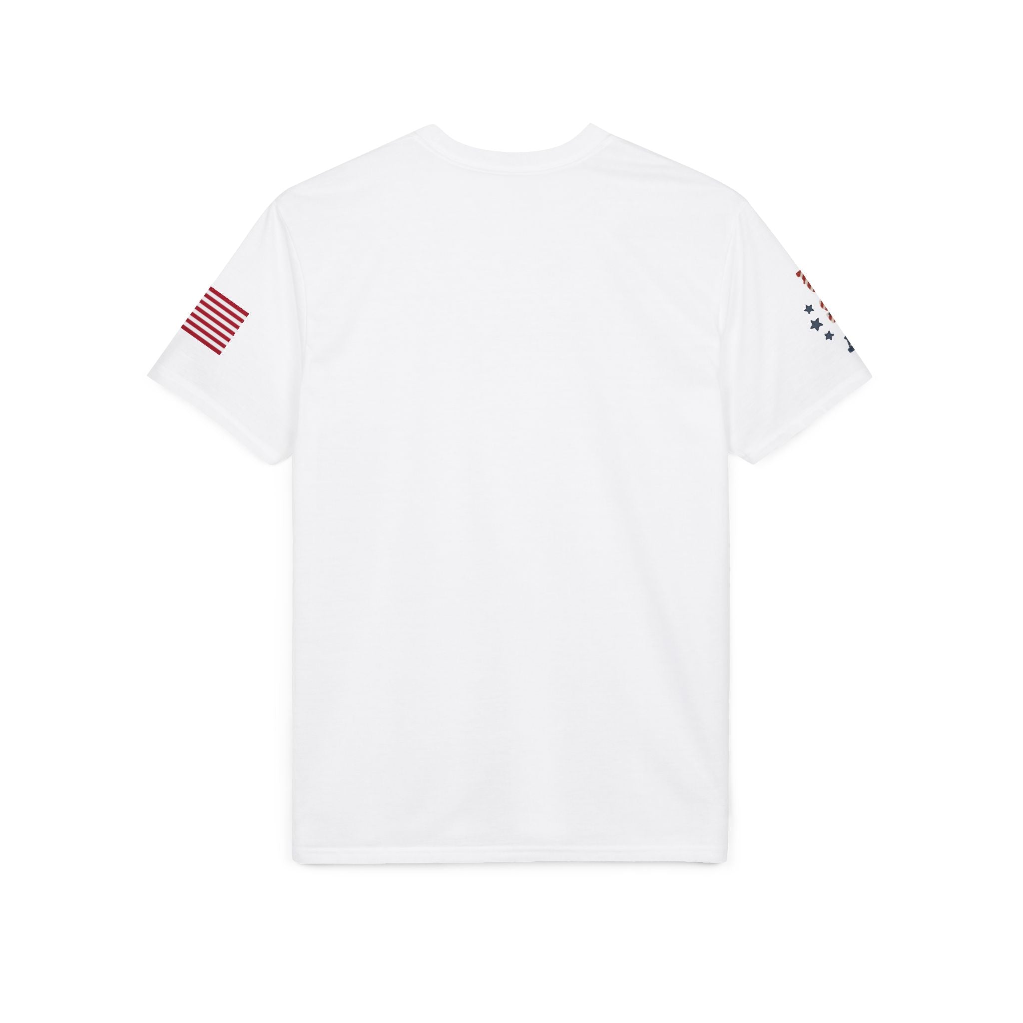 Patriotic T-Shirt — "Land of the Free, Home of the Brave" USA Flag Tee