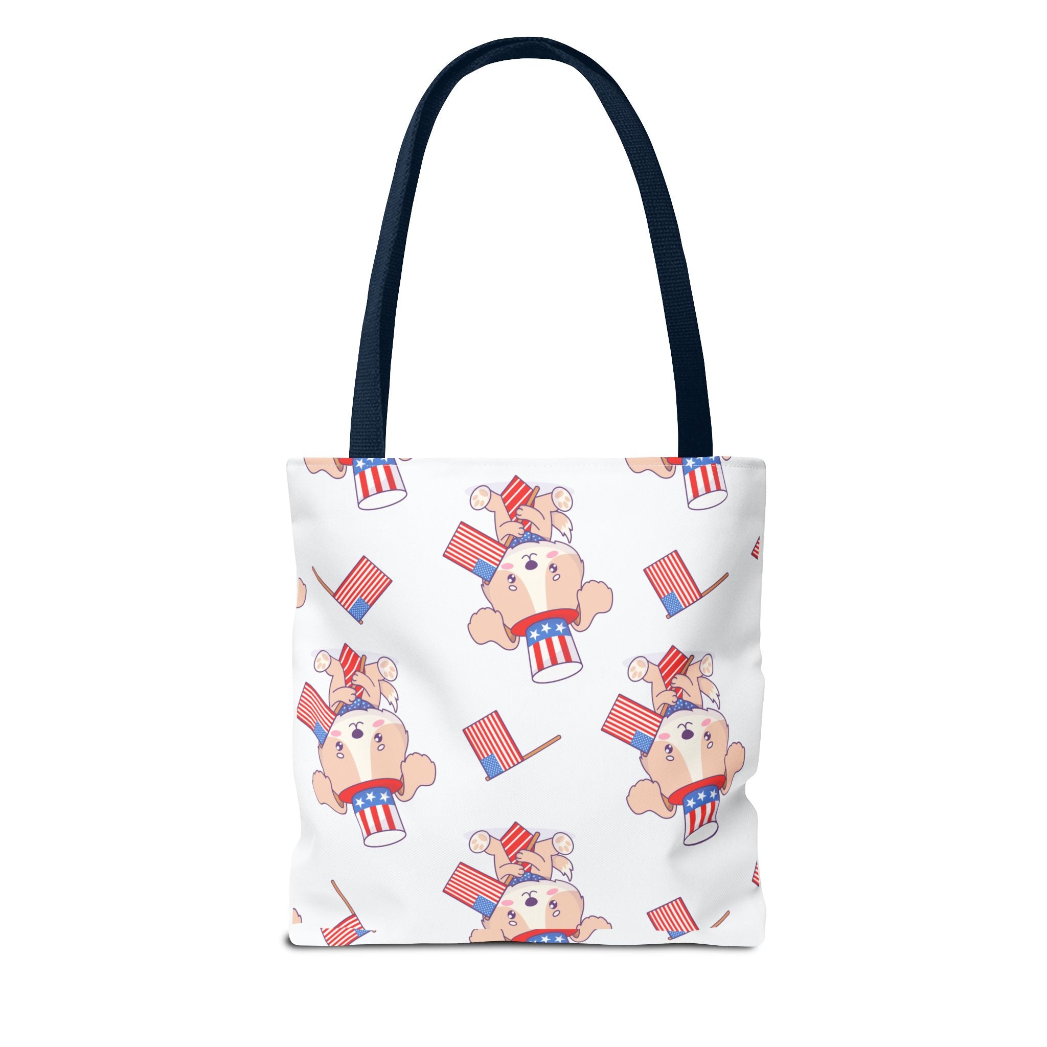 Patriotic Tote Bag - American Flag Eagle Design | Proud Made in America Tote