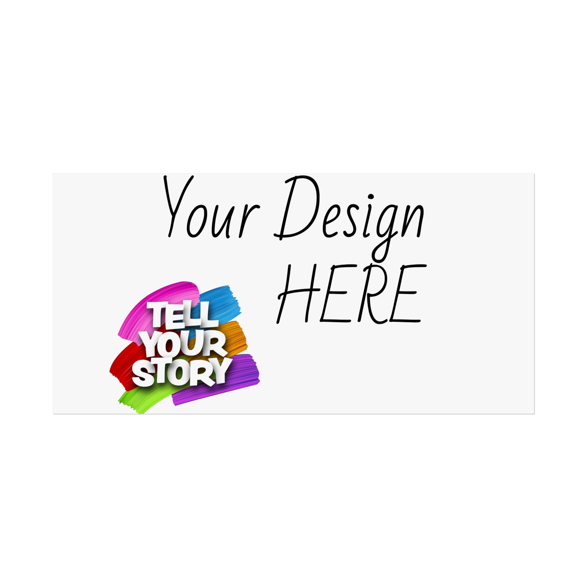 Fine Art Poster — Custom Vertical "Your Design Here" Wall Art (Tell Your Story)