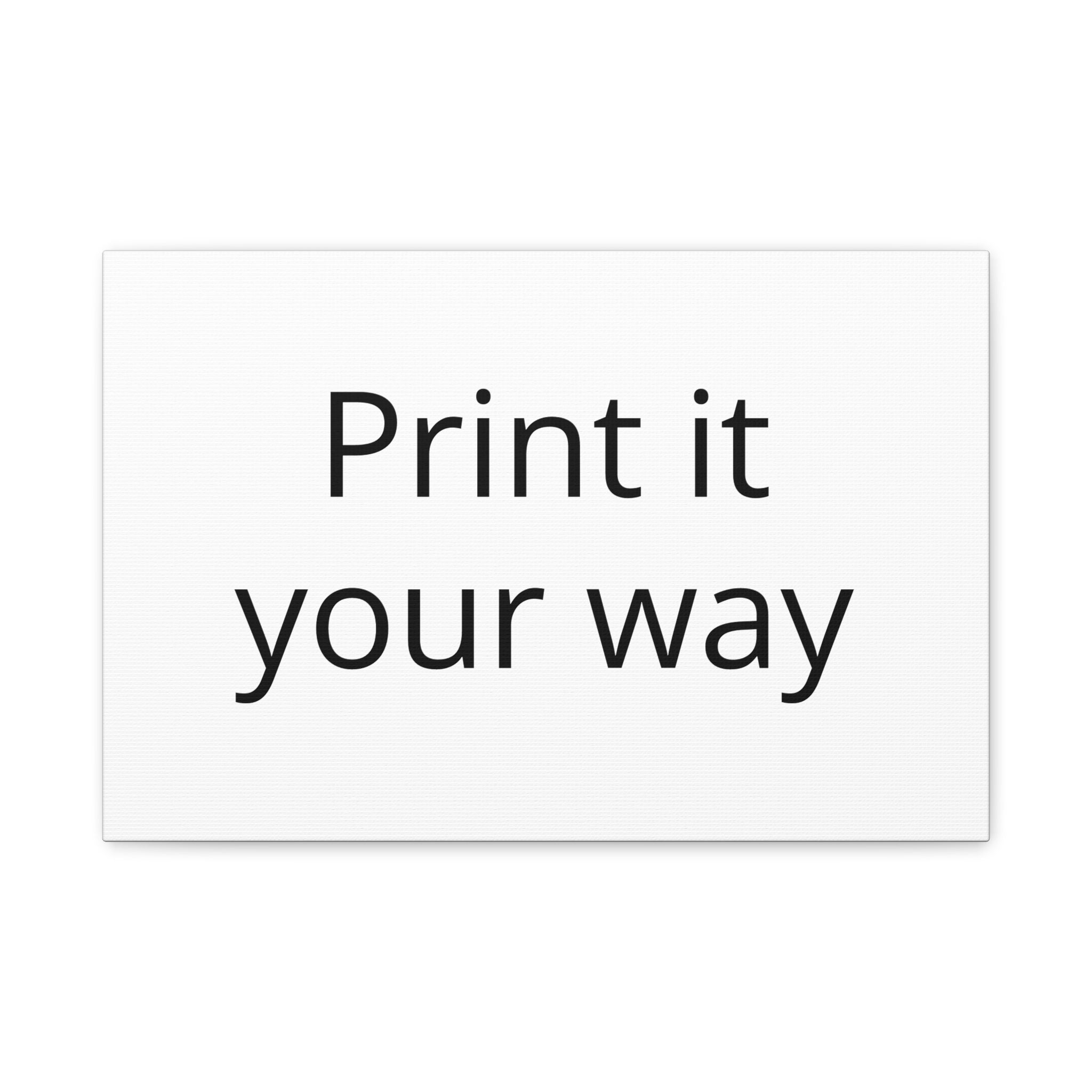 Matte Canvas, Stretched, 1.25"