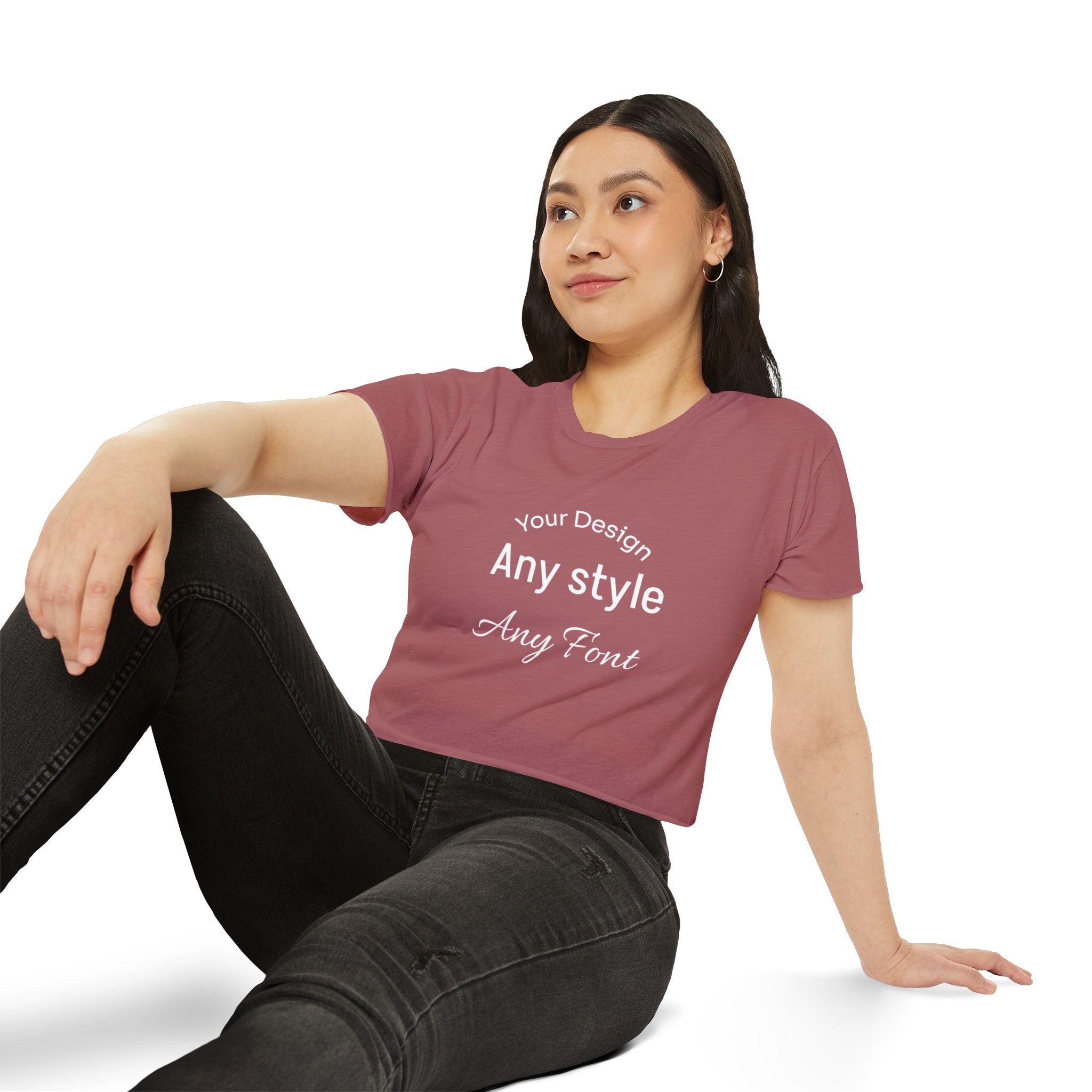 Women's Festival Crop Top — Customizable Graphic Crop Tee