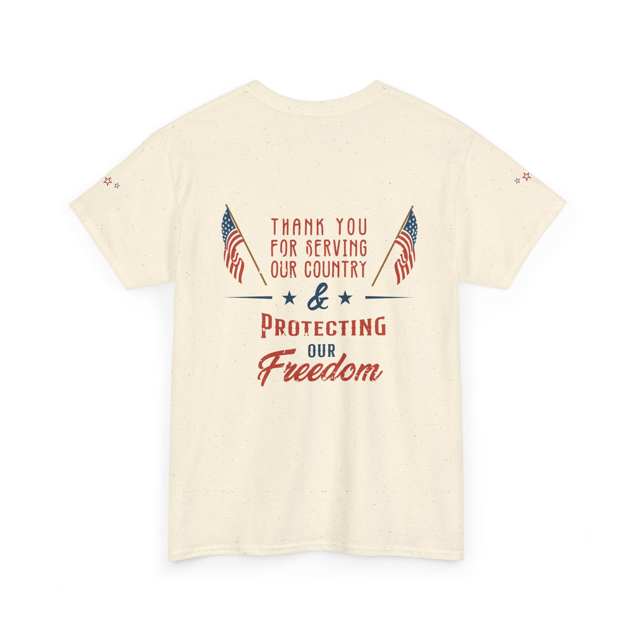 Thank You for Serving Tee — Patriotic American Flag Military Appreciation T-Shirt