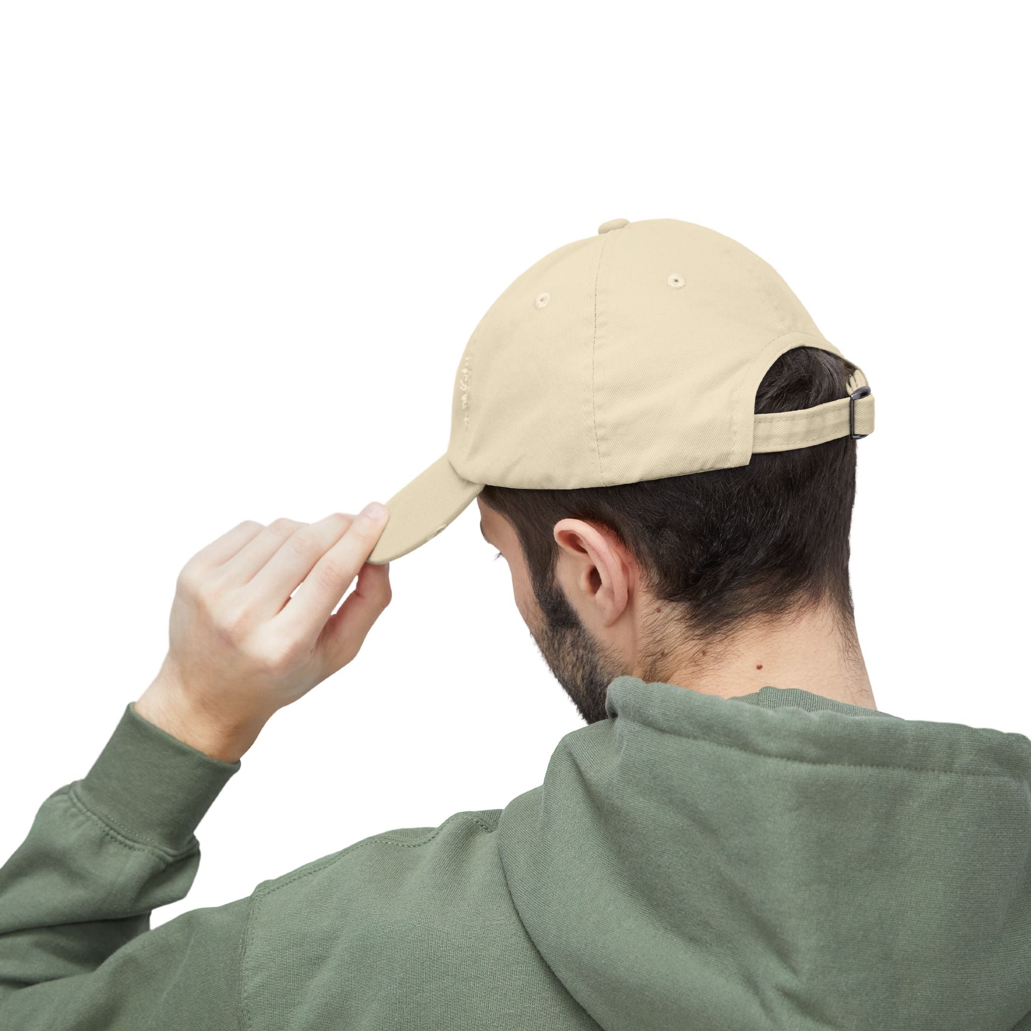 Fishing Dad Distressed Cap — 'DAD' Hook & Fish Trucker Hat