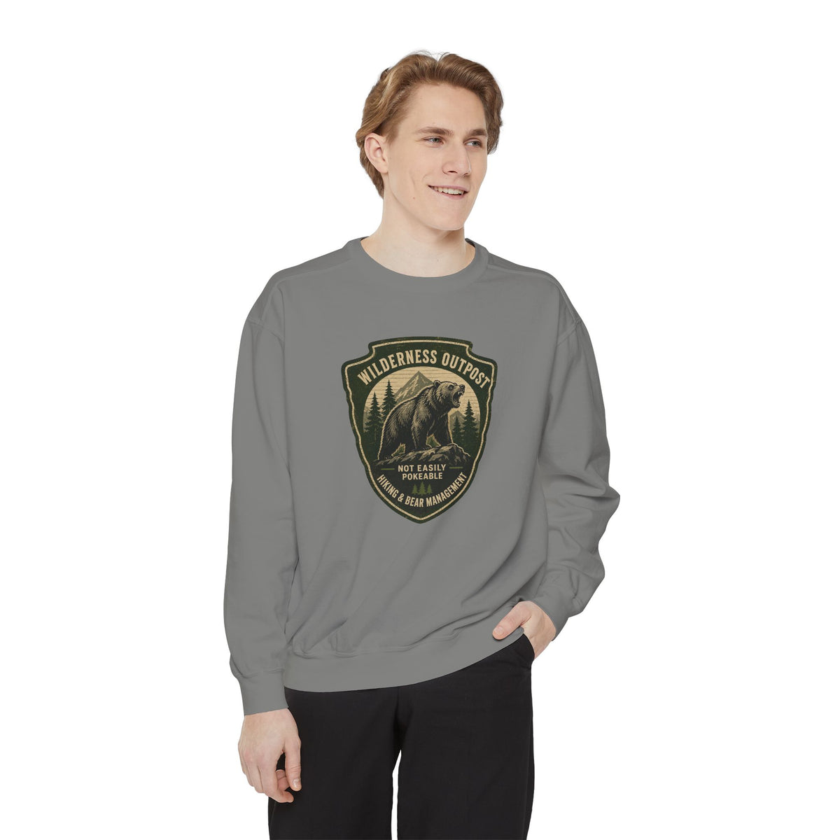 Wilderness Outfitters Bear Patch Sweatshirt — Outdoor Camping Crewneck