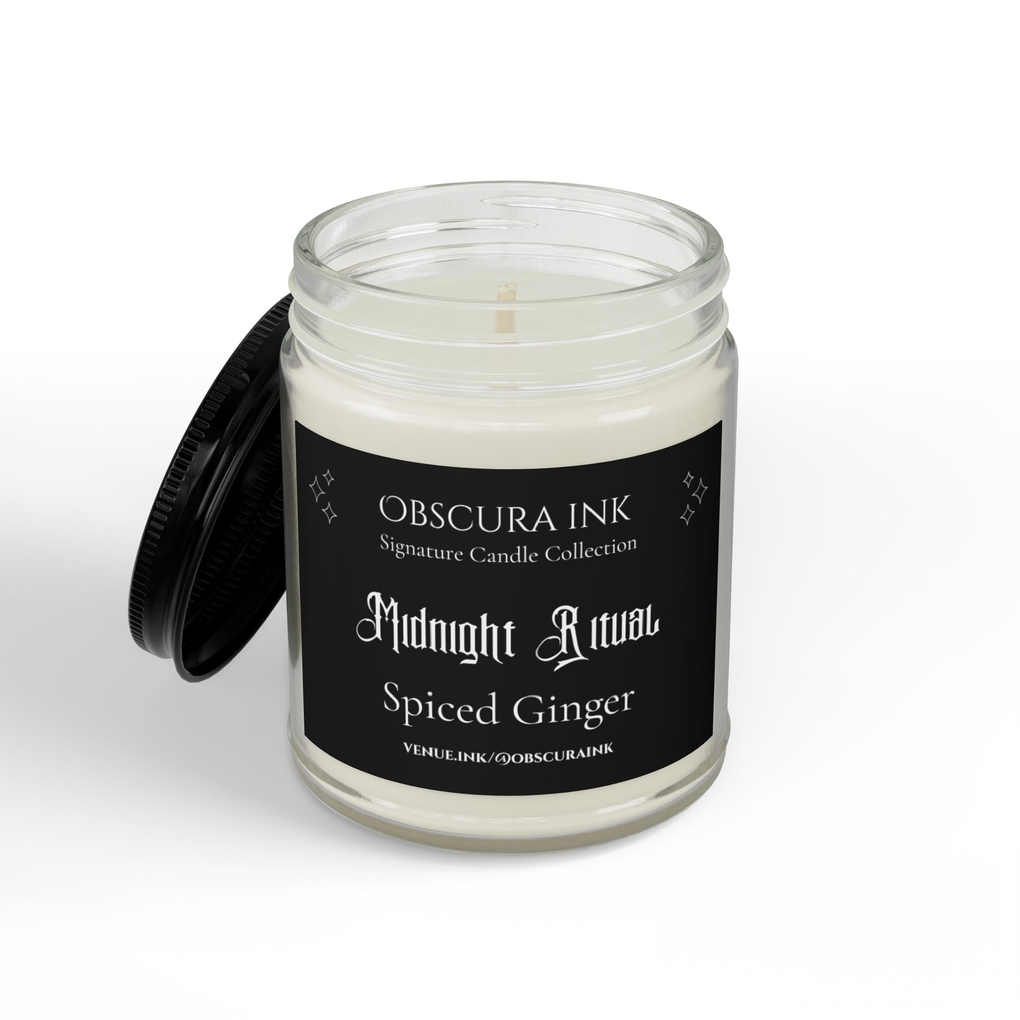 Midnight Ritual — Obscura Ink Candle — Spiced Ginger
