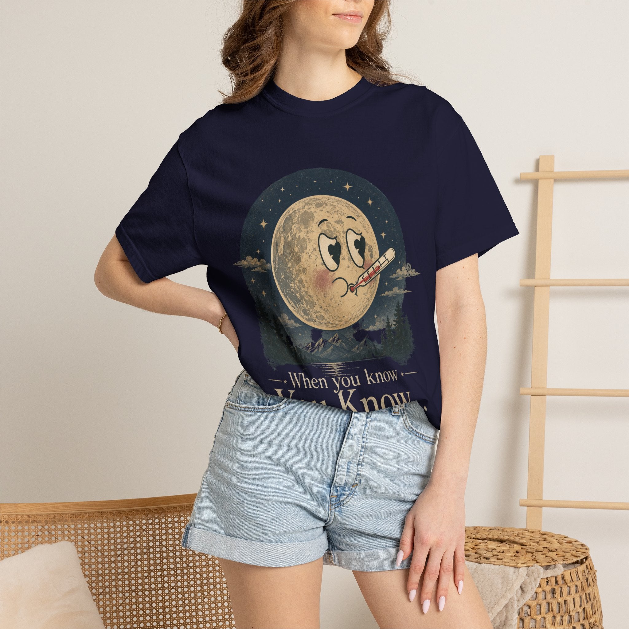 Moonlit Retro Tee — 'When You Know... You Know' Graphic T-Shirt