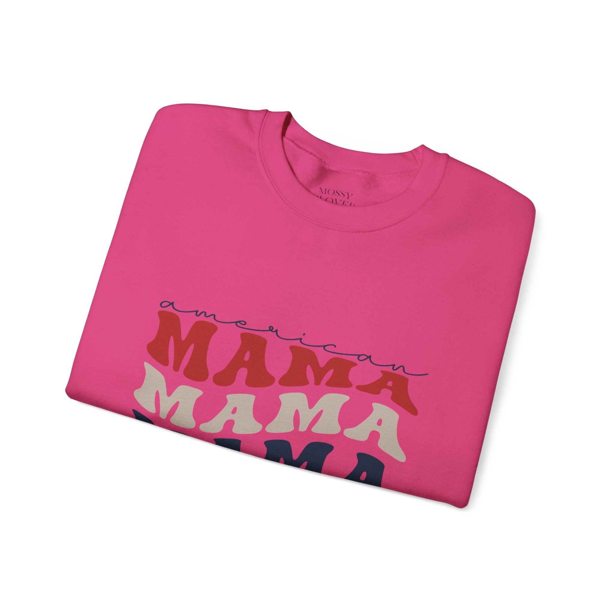 Mama Crewneck Sweatshirt — Vintage American Mama Graphic Pullover