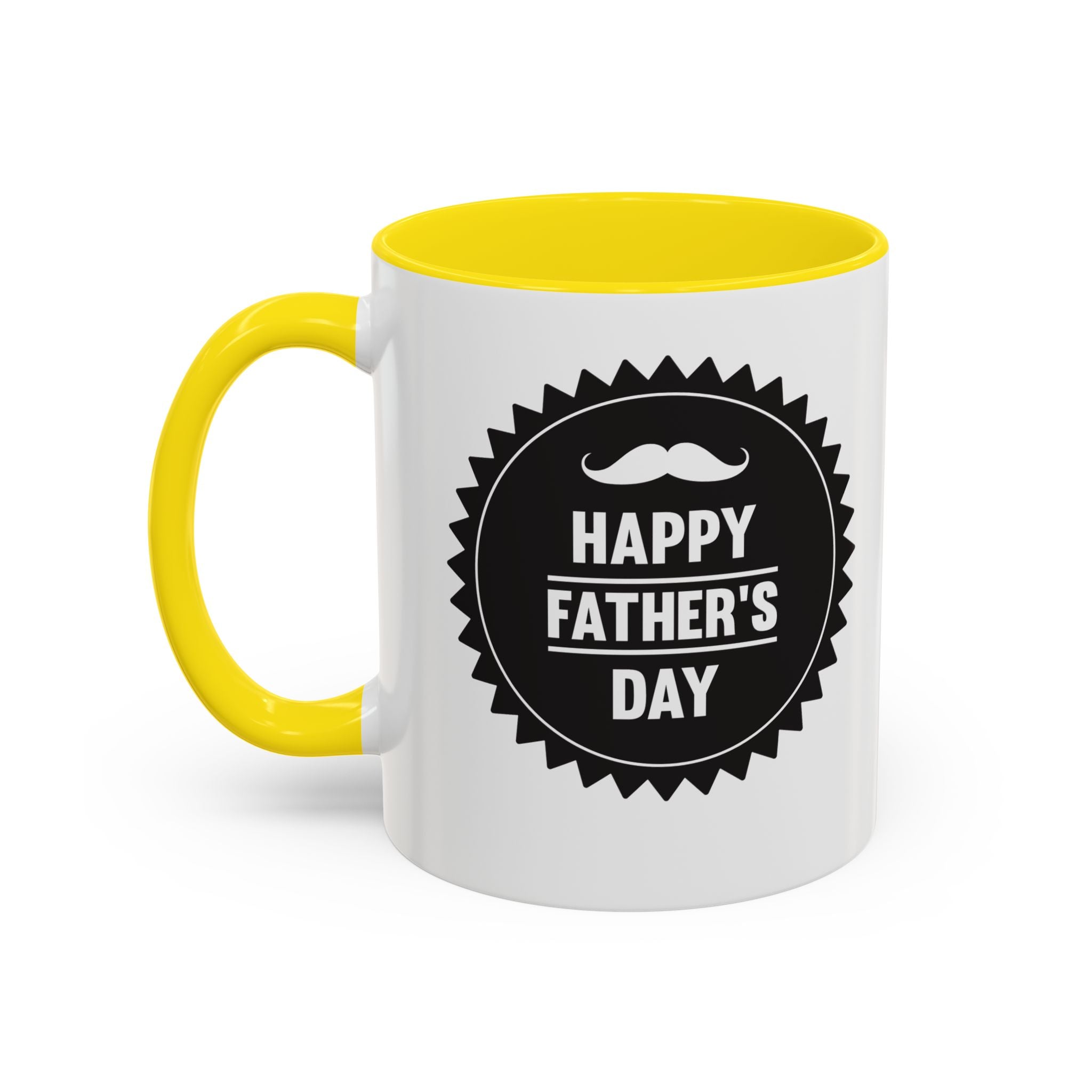 Fatherhood Coffee Mug – Vintage Hands Embrace 11/15oz Accent Mug (Best Dad Gift)