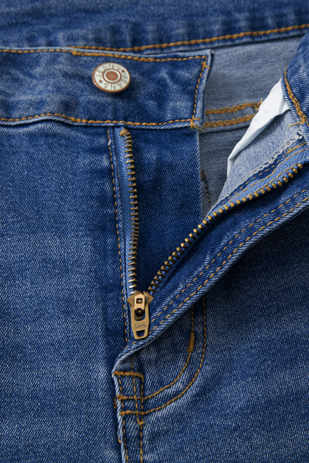 Ridgeway Raw Hem Jeans — High-Rise Straight Leg Denim