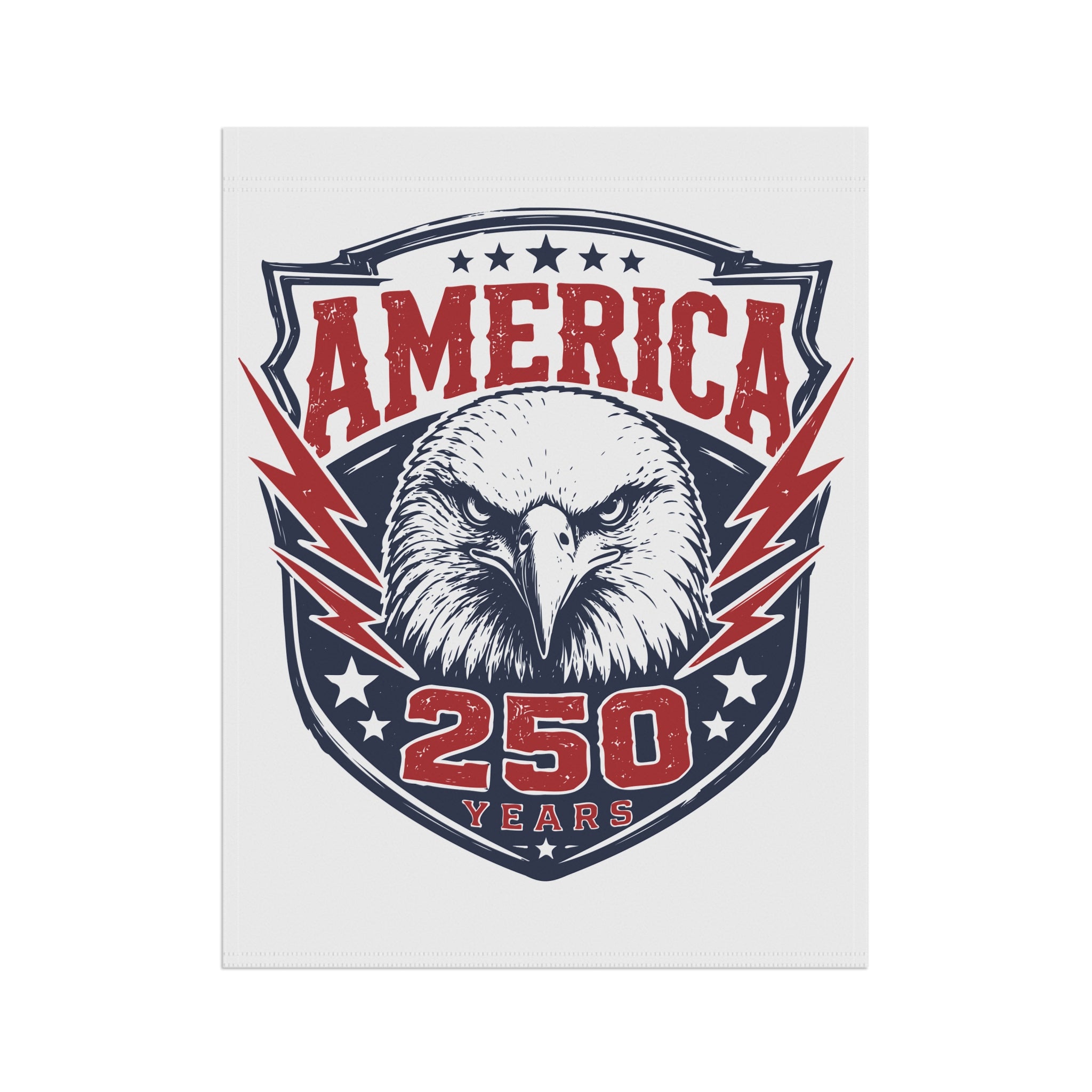 America 250 Eagle Garden Flag - Patriotic 250 Years Outdoor House Banner