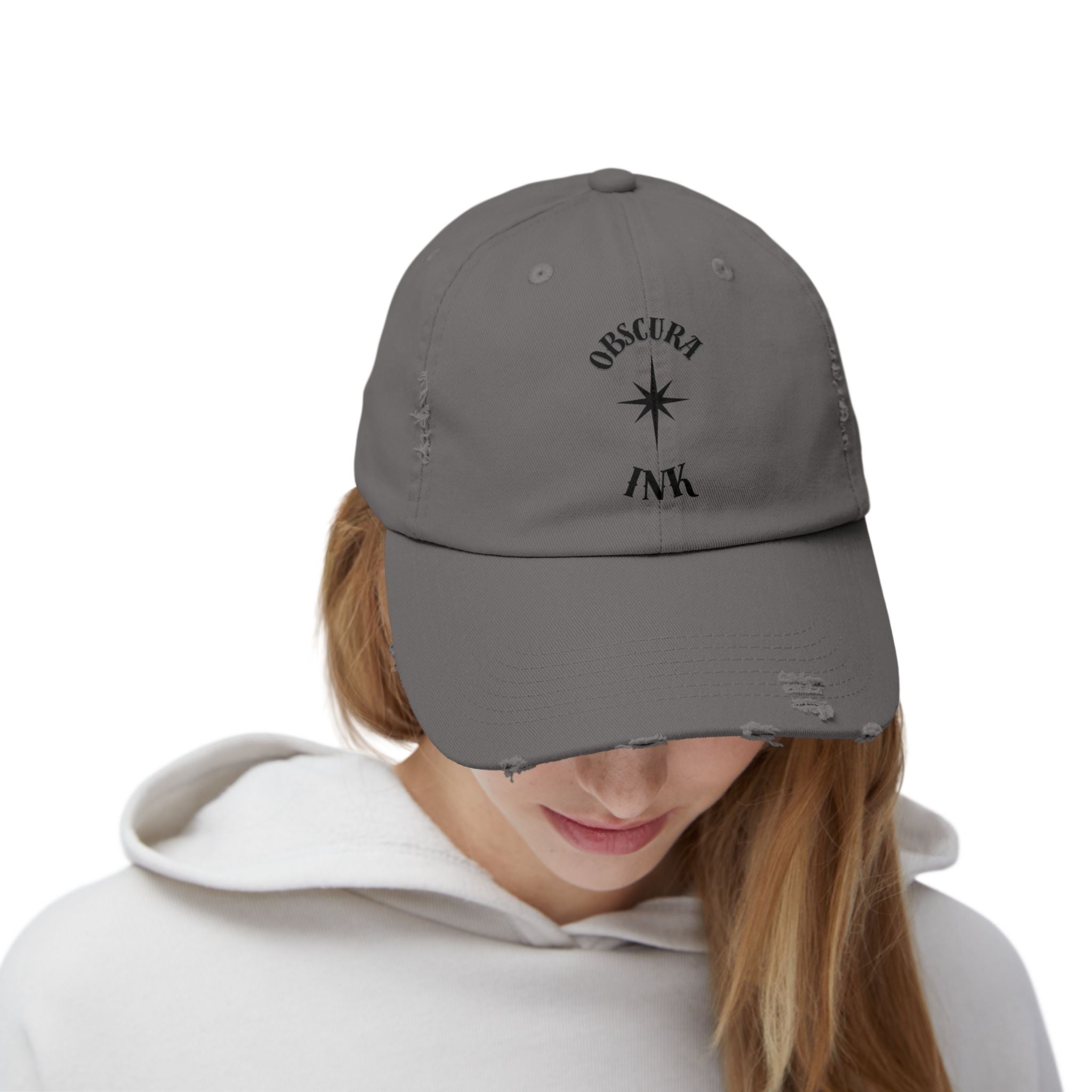 Obscura Ink LOGO ~ Distressed Baseball Cap